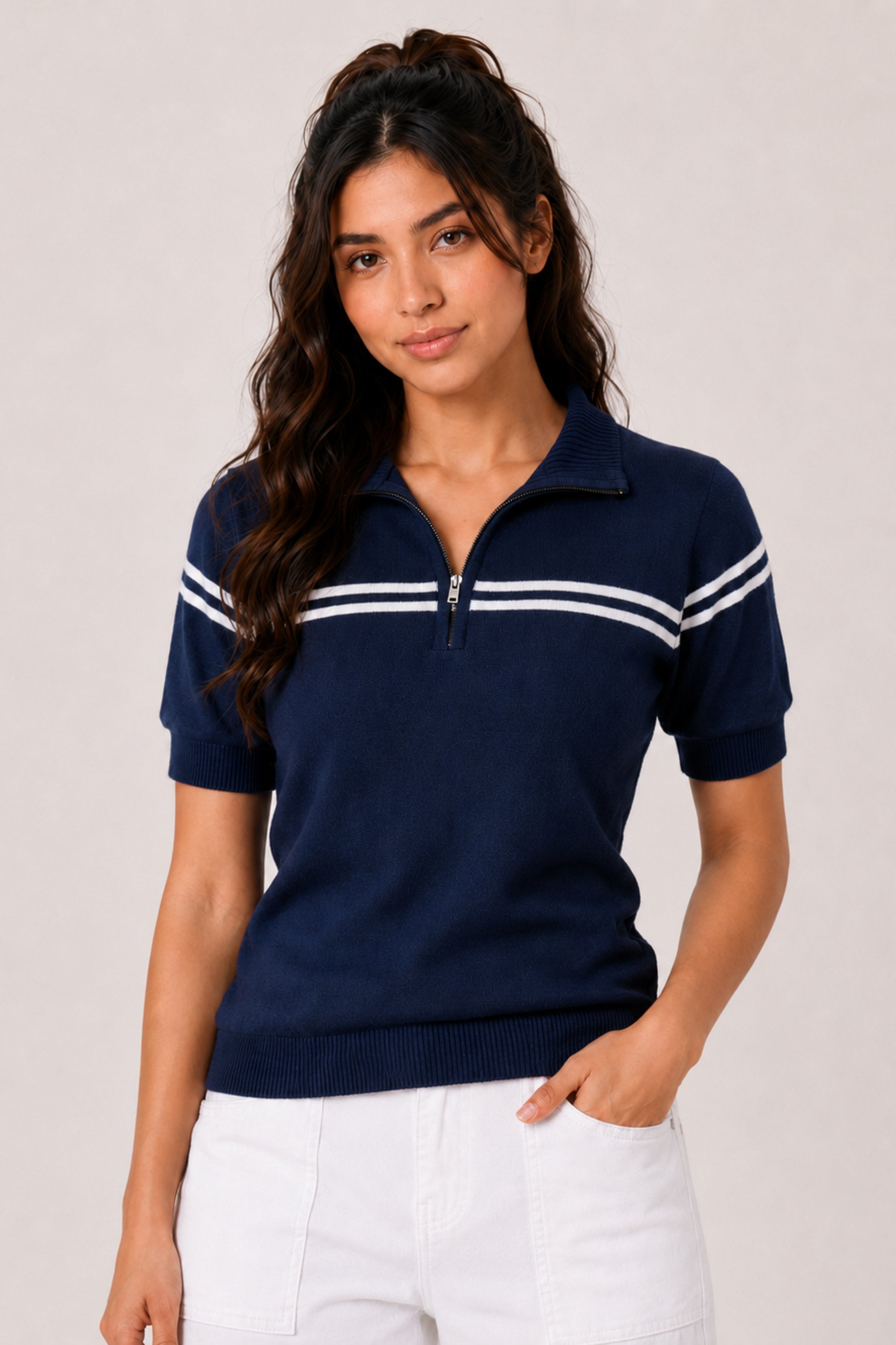 MODANO Regular Fit T-Shirt - Navy