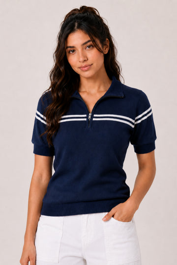 MODANO Regular Fit T-Shirt - Navy