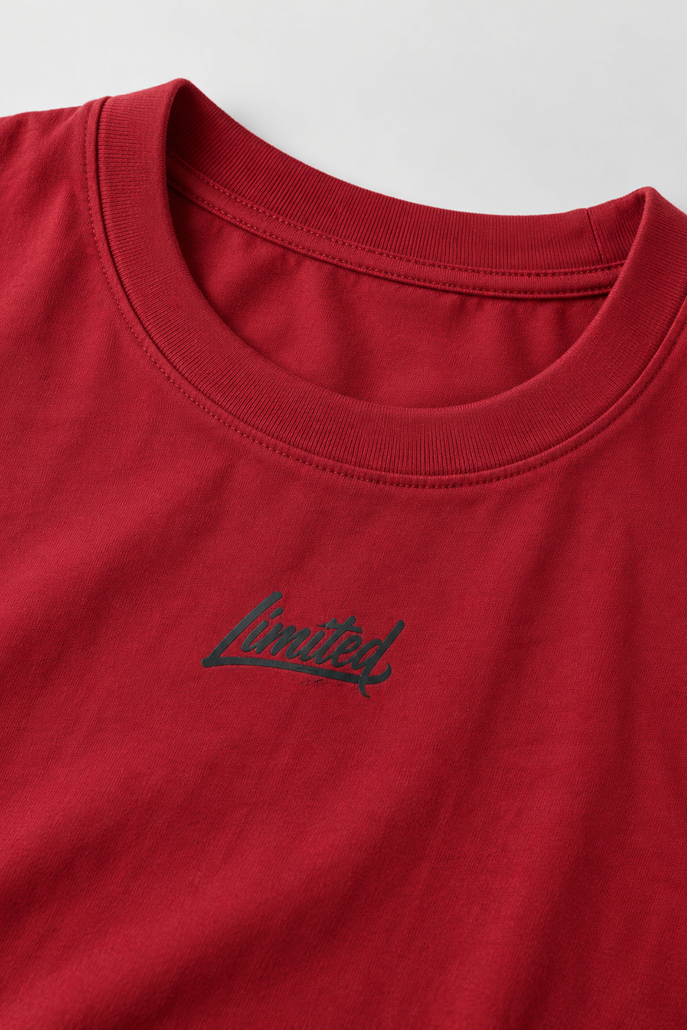 Lemon Capsule MODANO Crew Neck Tees -Maroon
