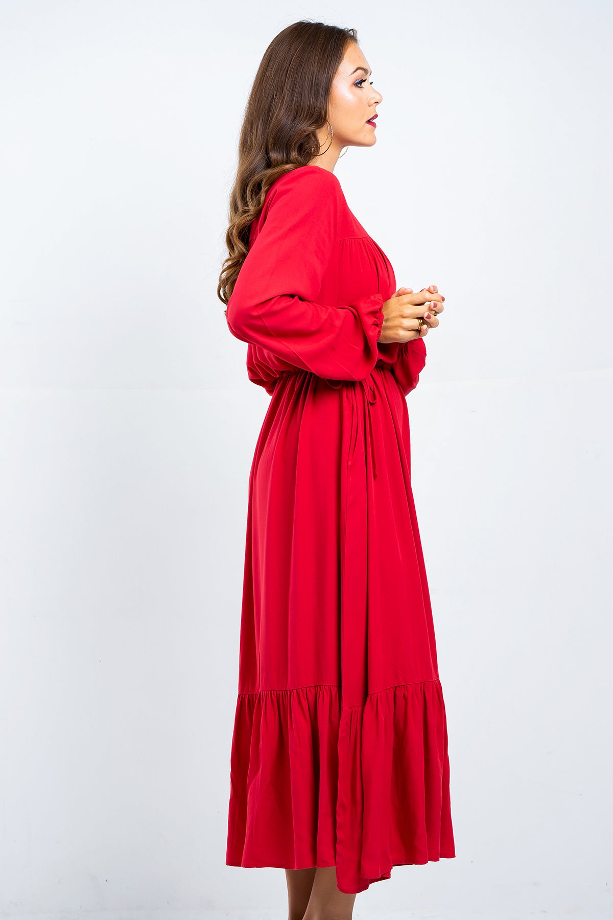 Hada Women's Long Sleeve Casual  Dress