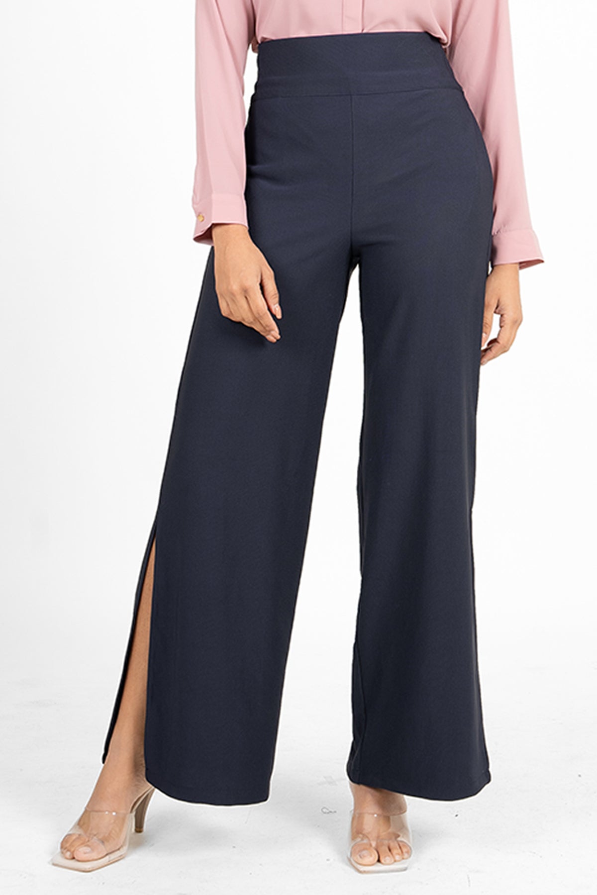ENVOGUE Women's Wide-Leg Formal Trousers