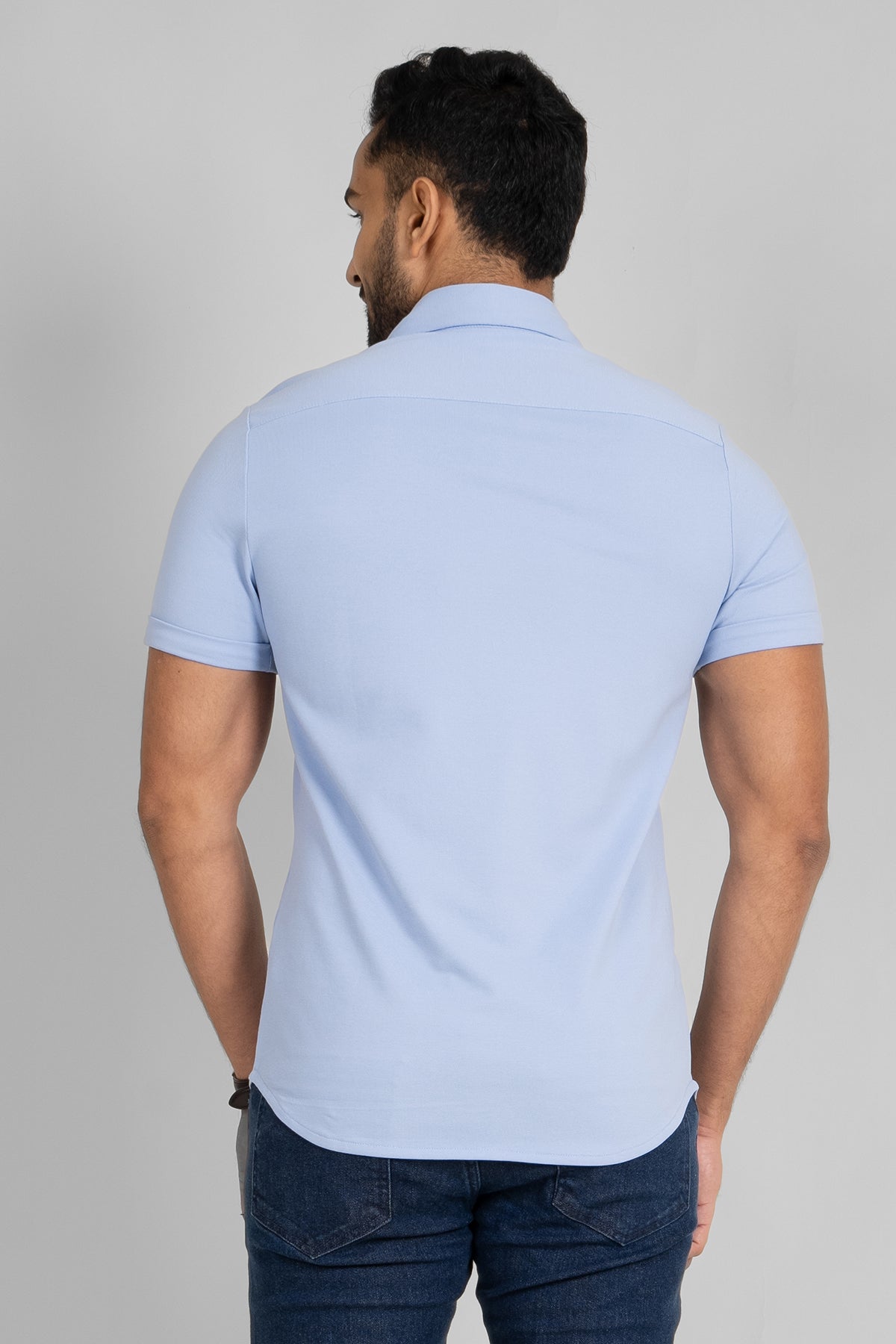 King Street Premium Men's Short Sleeve Casual Shirt