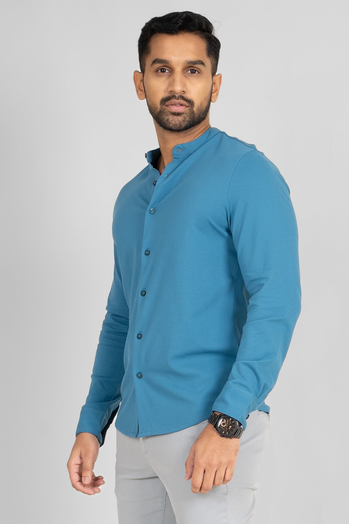 King Street Premium Men's Long Sleeve Casual Shirt