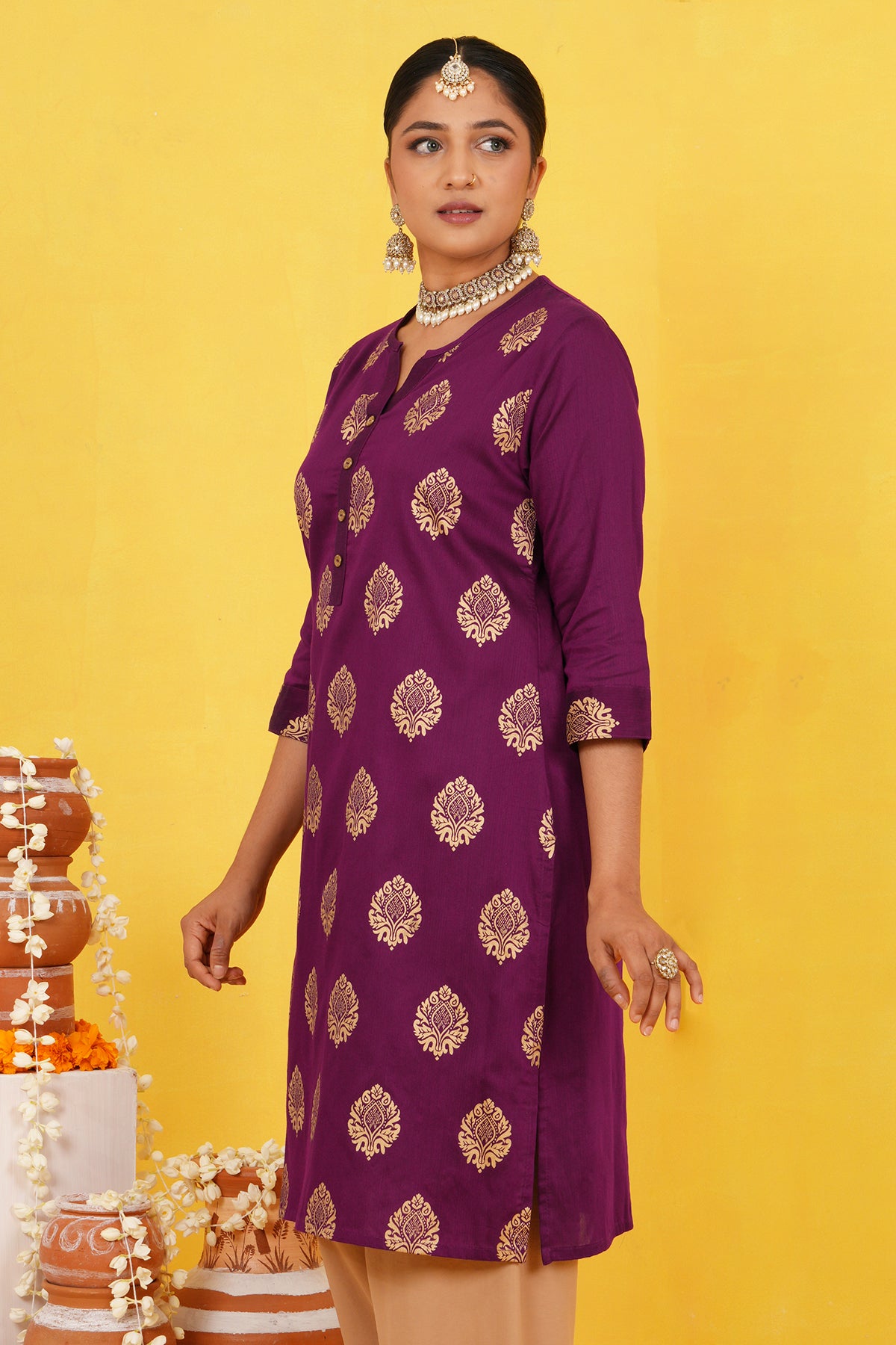 Hada PONGAL Women's Casual Kurta