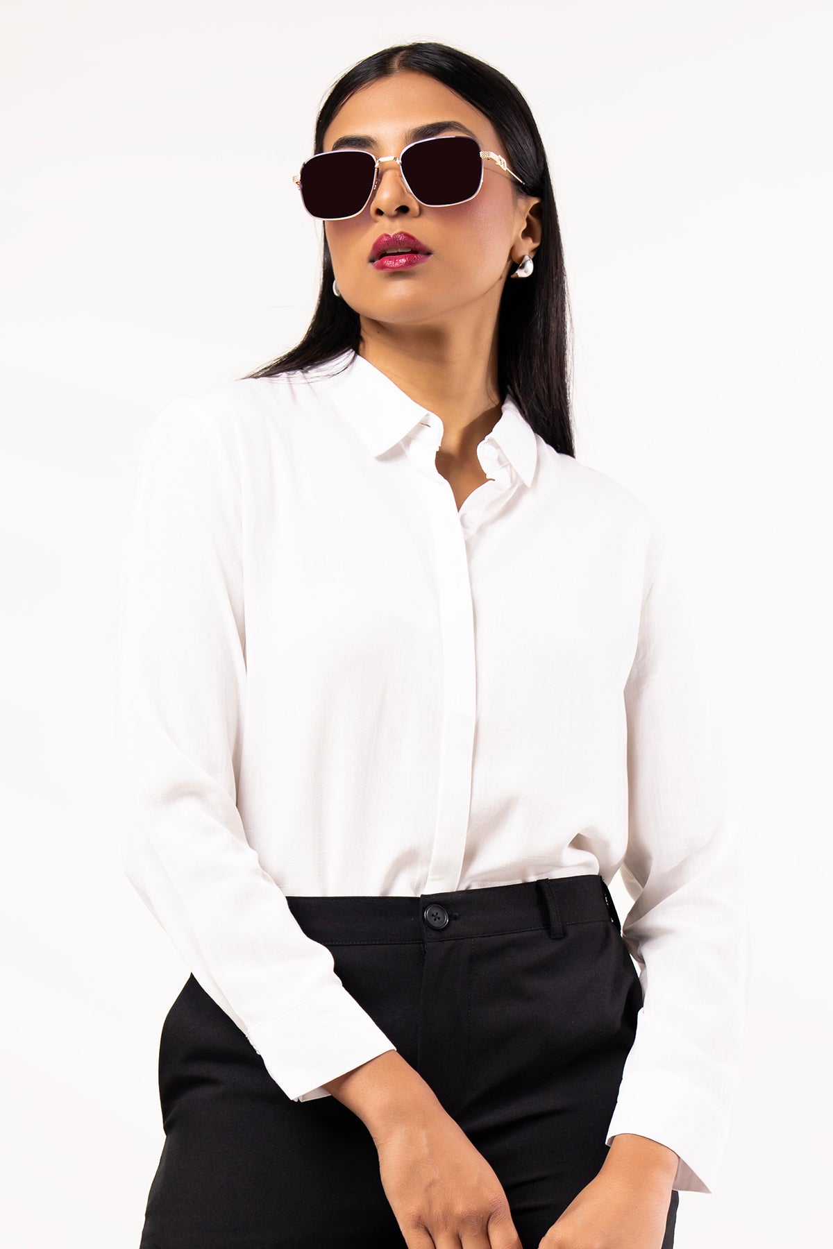 Envogue Women's Long Sleeve Office Shirt