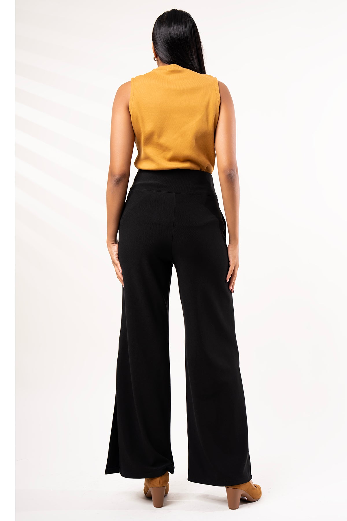 ENVOGUE Women's Wide-Leg Formal Trousers