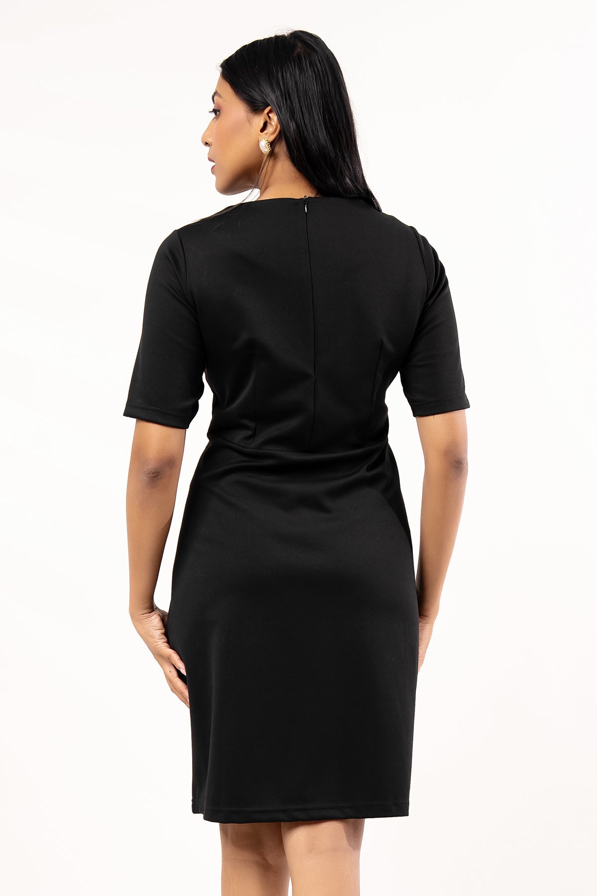 Envogue Women's Elbow Length Office Dress