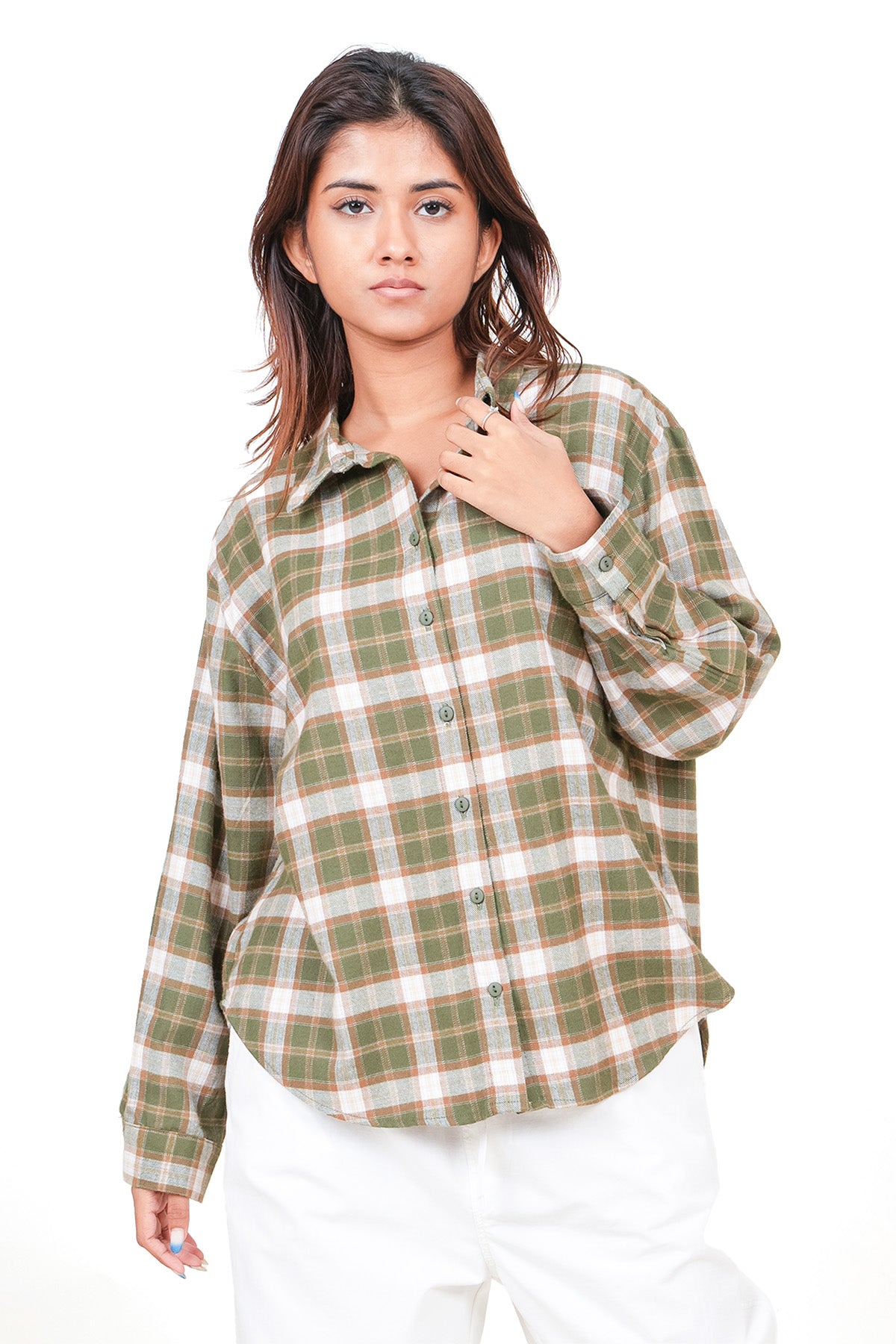 Modano Women's Casual Check Top