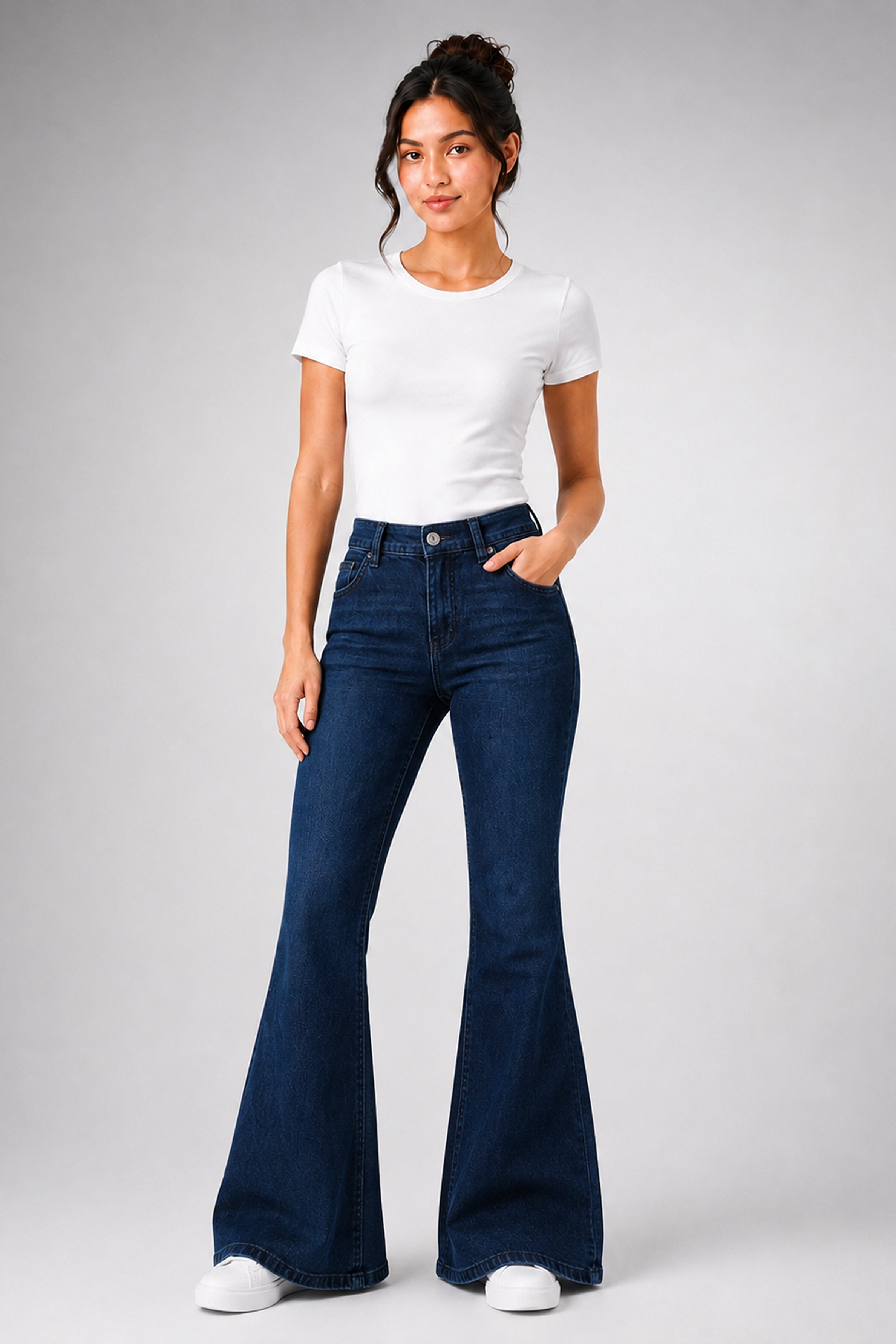 MODANO Women's Jeans - Dark Blue