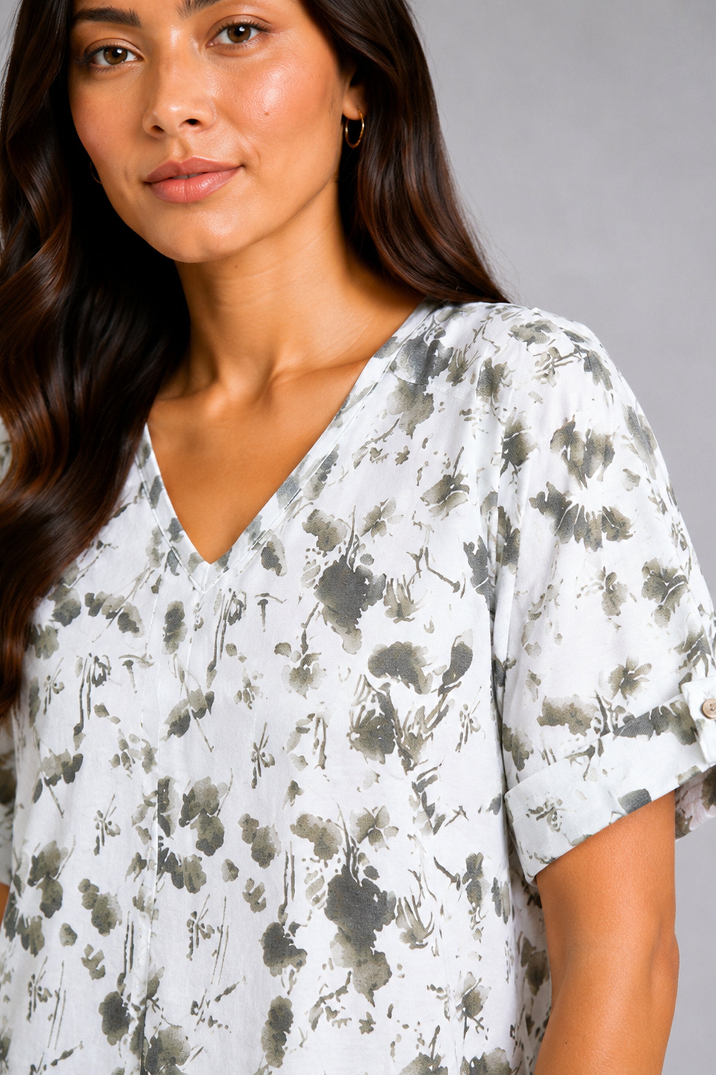 Envogue Casual Linen Dress - Green