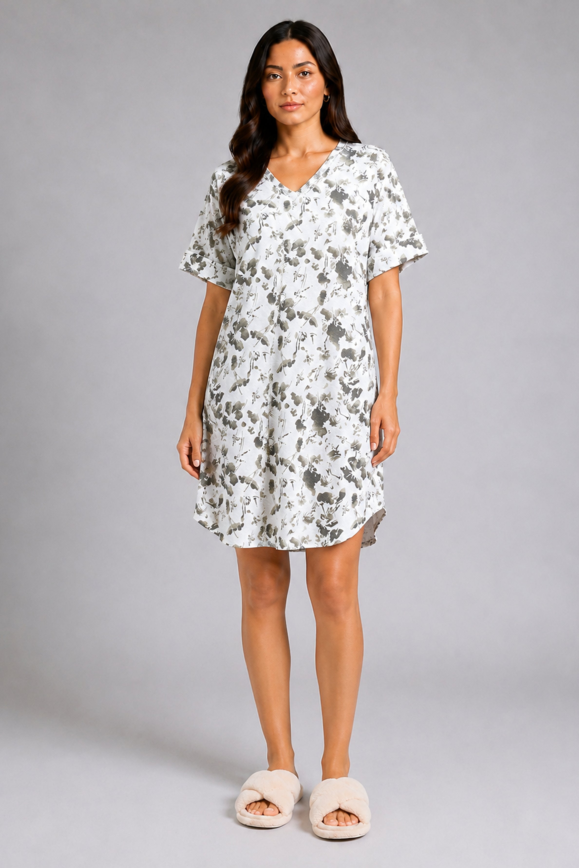 Envogue Casual Linen Dress - Green