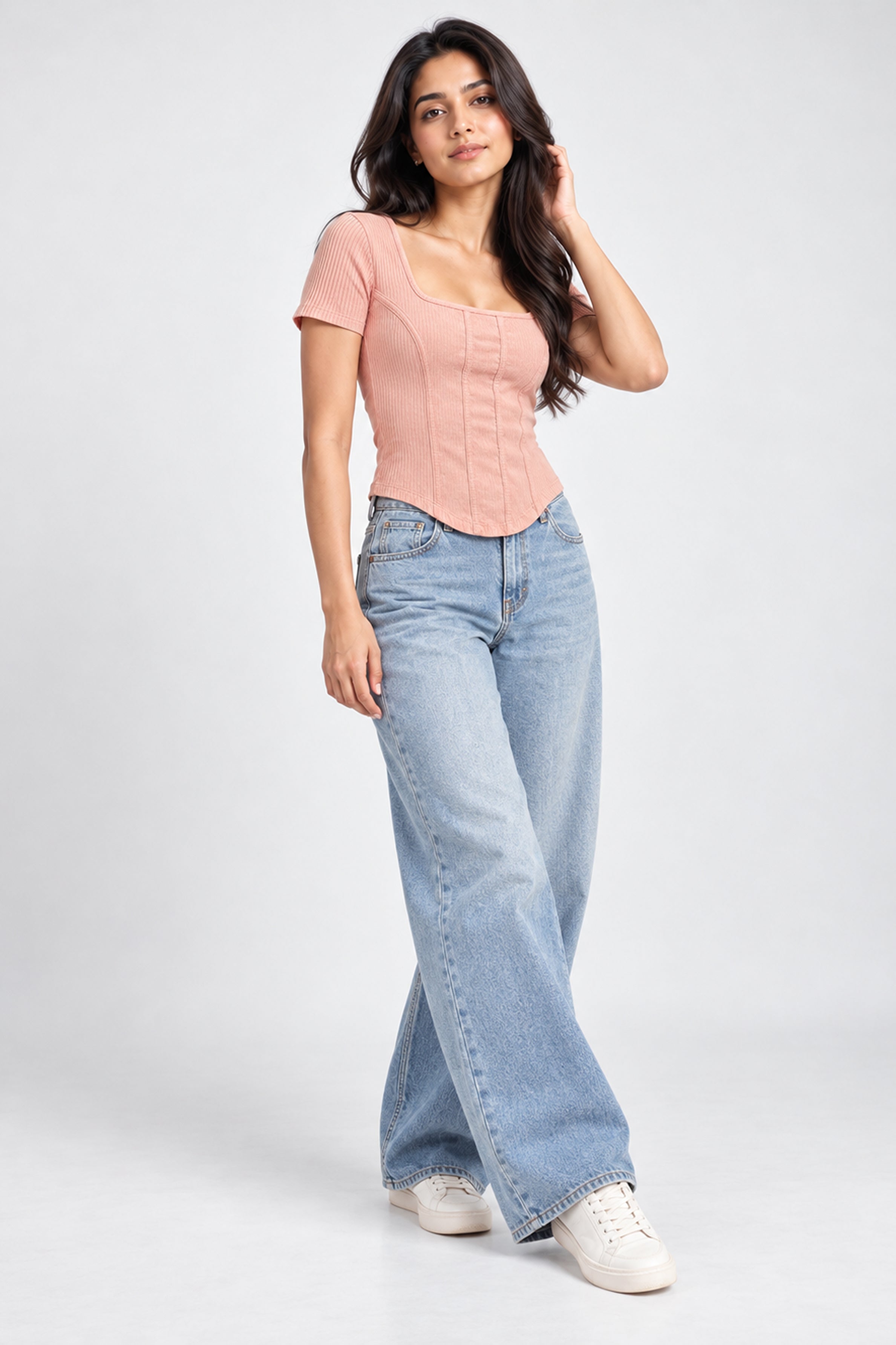 MODANO PETALS IN BLOOM Casual Top - Rose