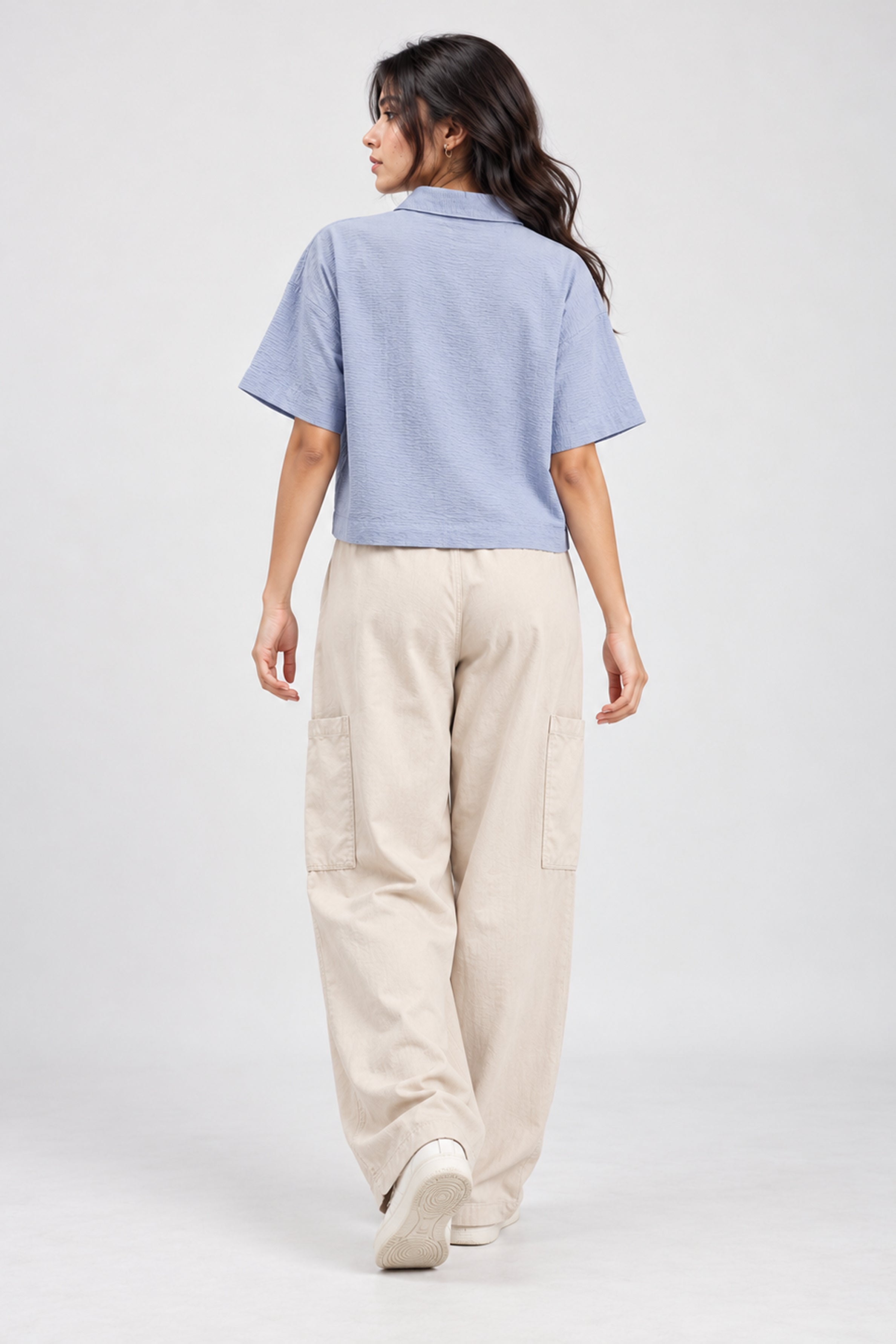 MODANO PETALS IN BLOOM Casual Top - Blue