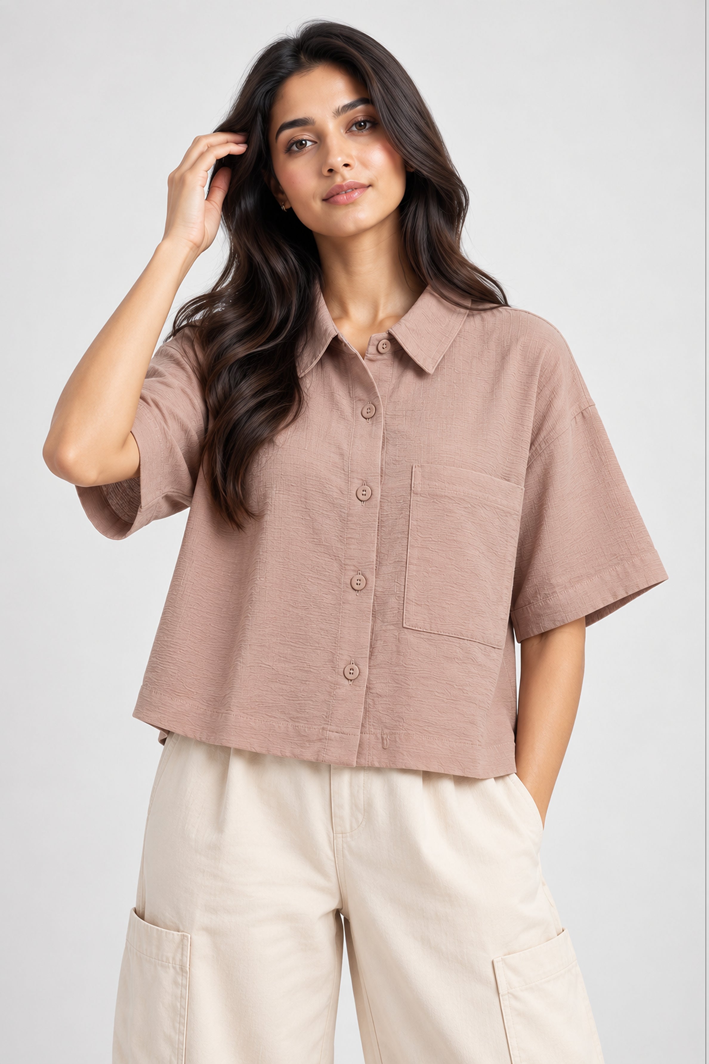 MODANO PETALS IN BLOOM Casual Top - Pink