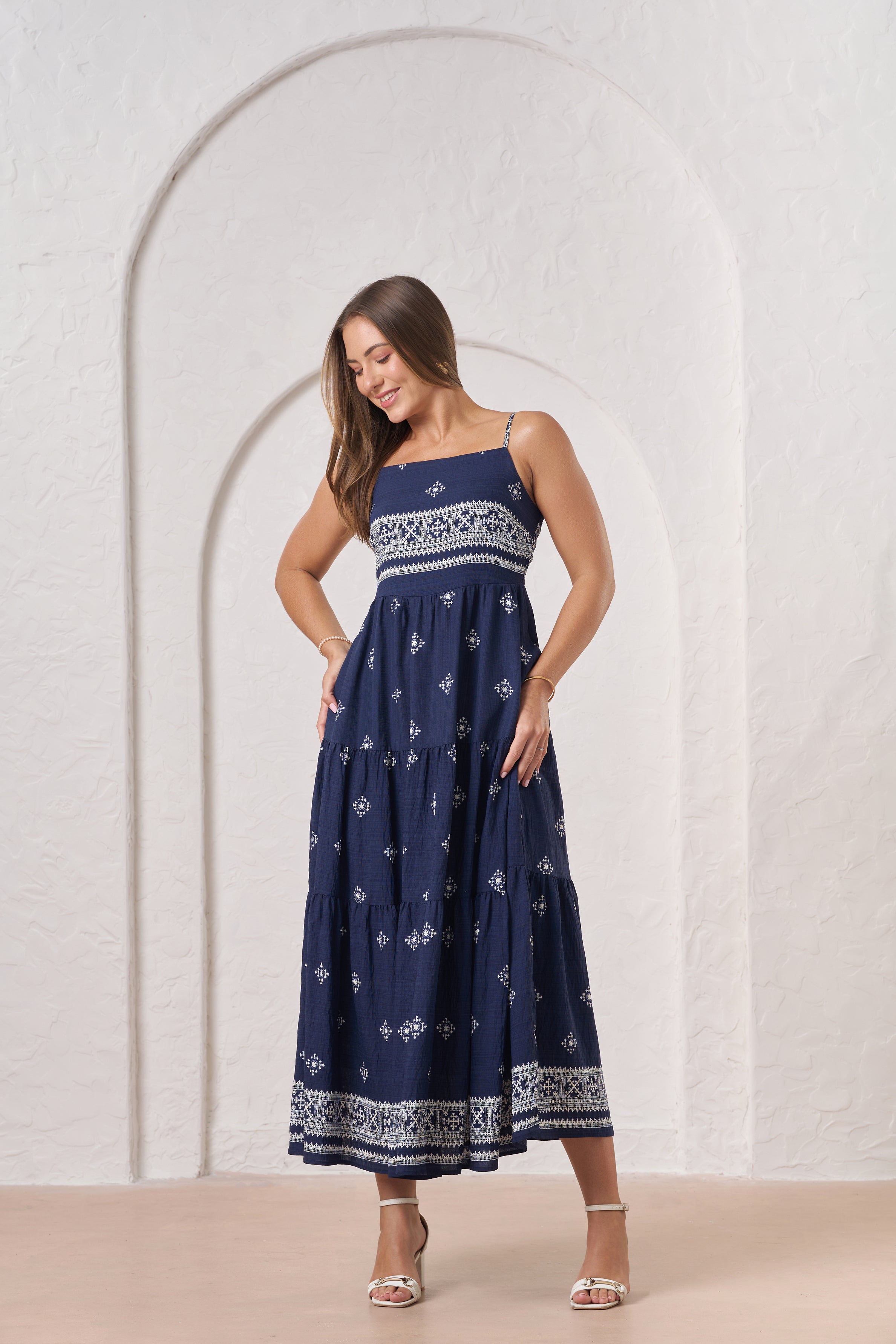 Envogue Casual Dress - Navy
