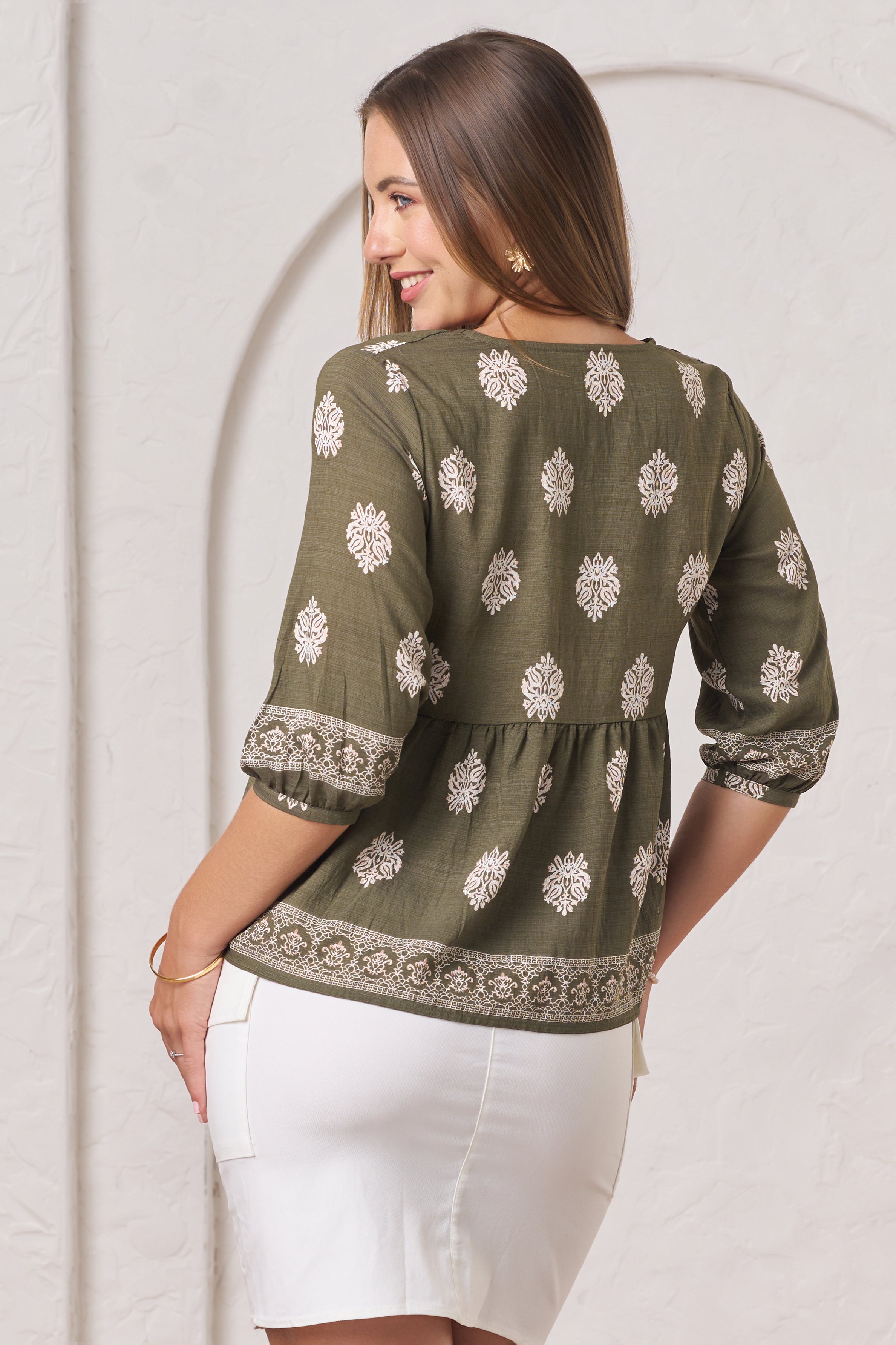 Envogue Casual Blouse - Green