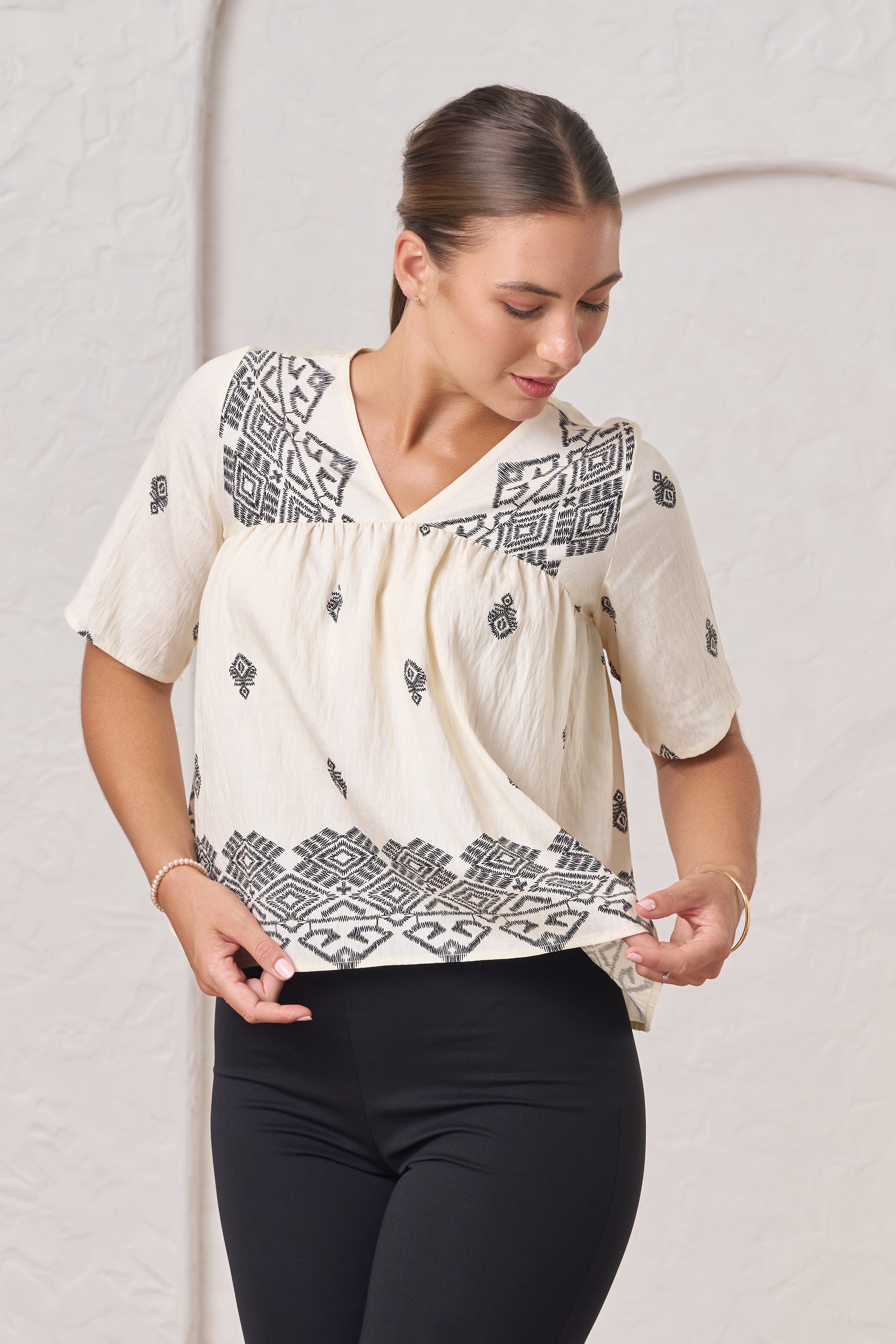 Envogue Casual Blouse - White