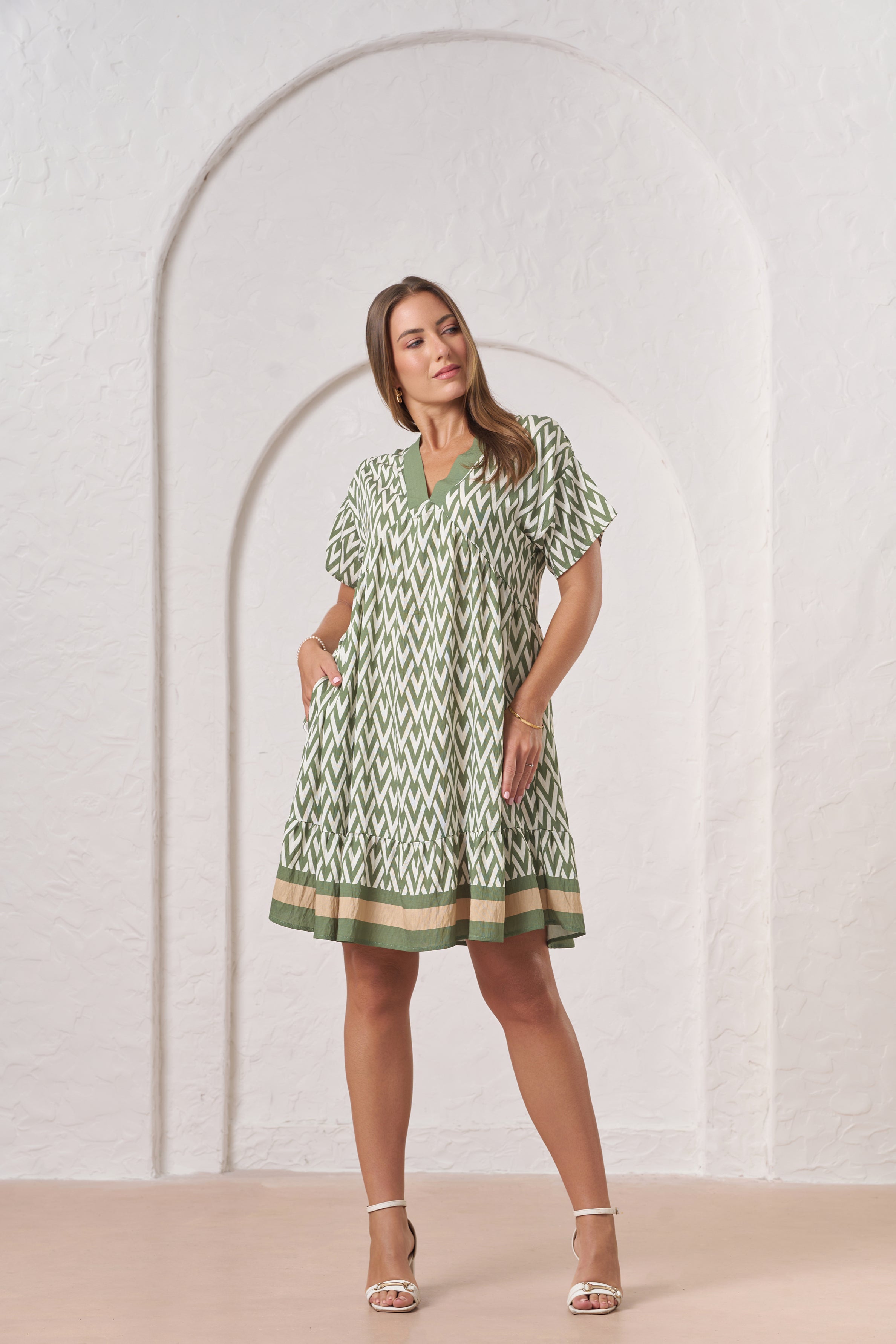 Envogue Casual Dress - Green