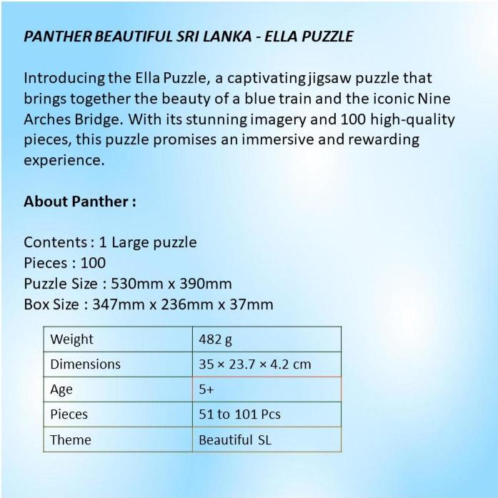 PANTHER Beautiful Sri Lanka - Ella Puzzle (100pcs)