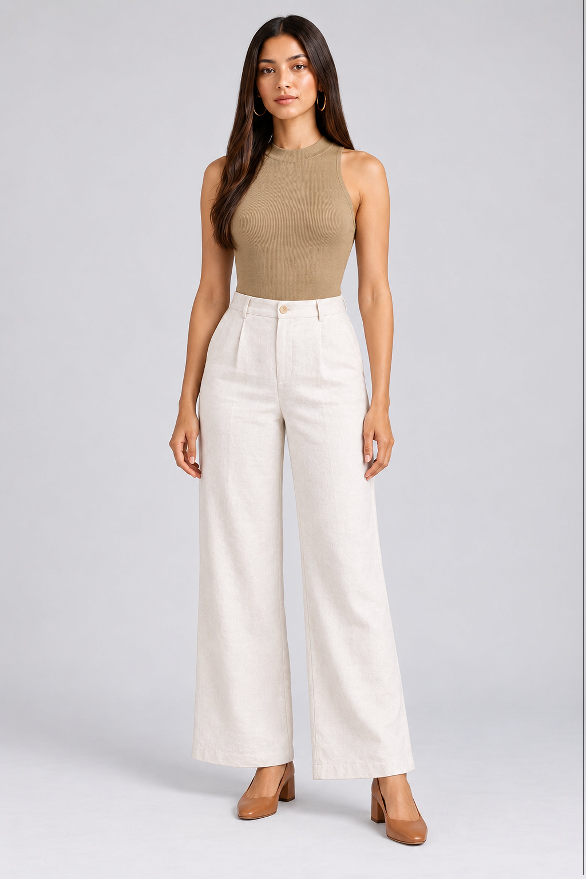 Envogue Women’s Casual Bodysuit - Beige