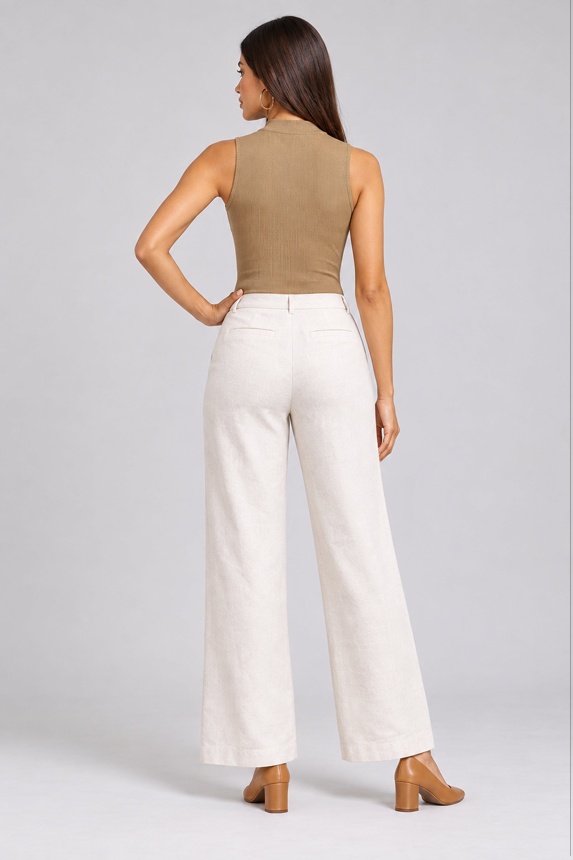 Envogue Women’s Casual Bodysuit - Beige