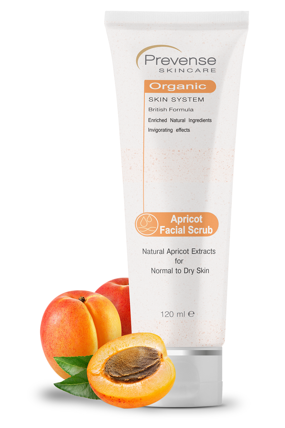 Prevense Apricot Facial Scrub For Normal To Dry Skin (120 ml)