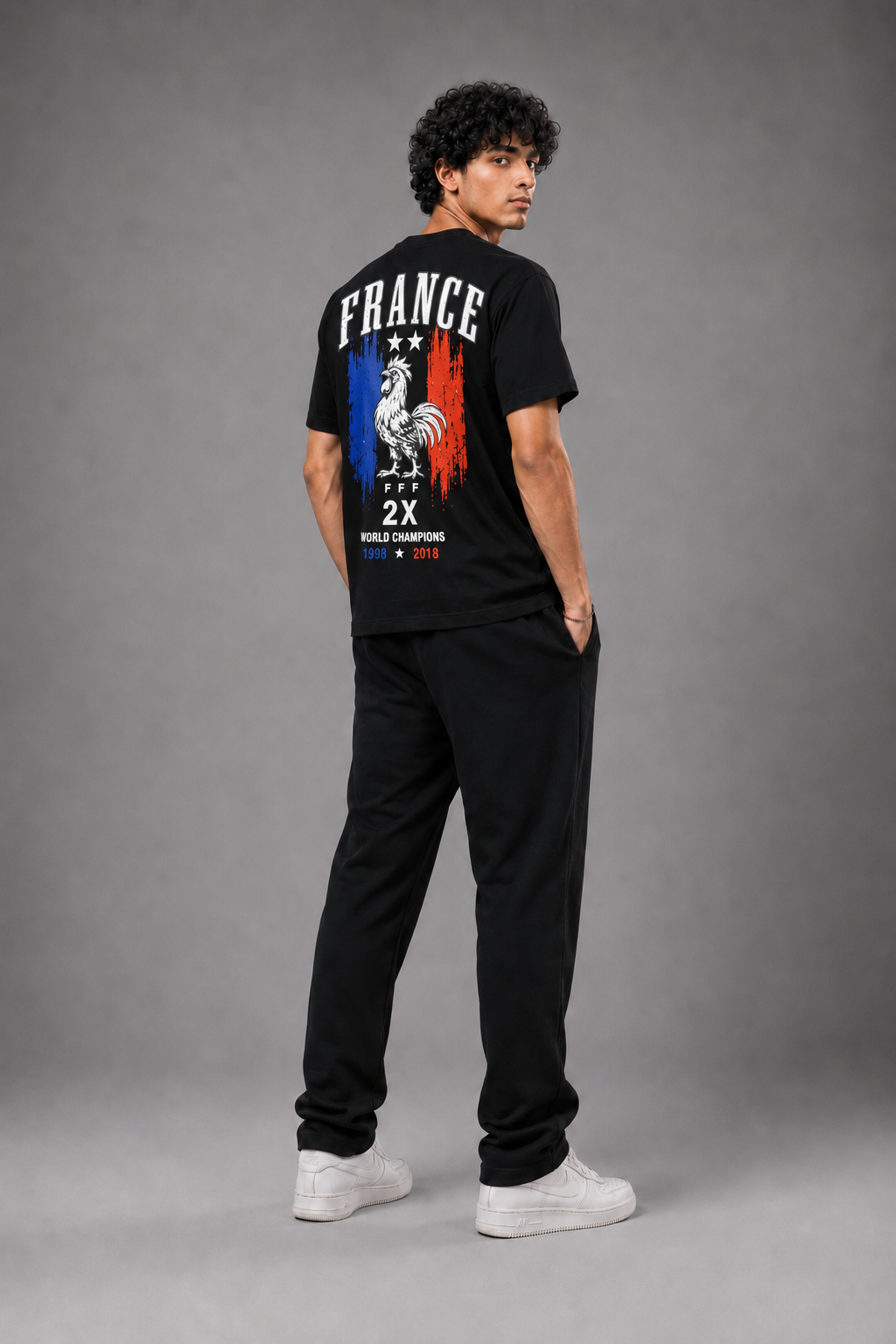 HUSTLE FIFA Unisex Relax Fit T-Shirt - France