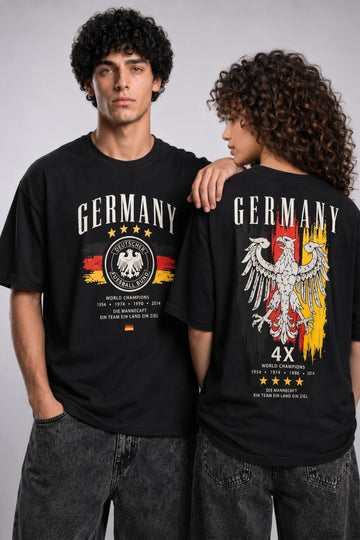 HUSTLE FIFA Unisex Relax Fit T-Shirt - Germany