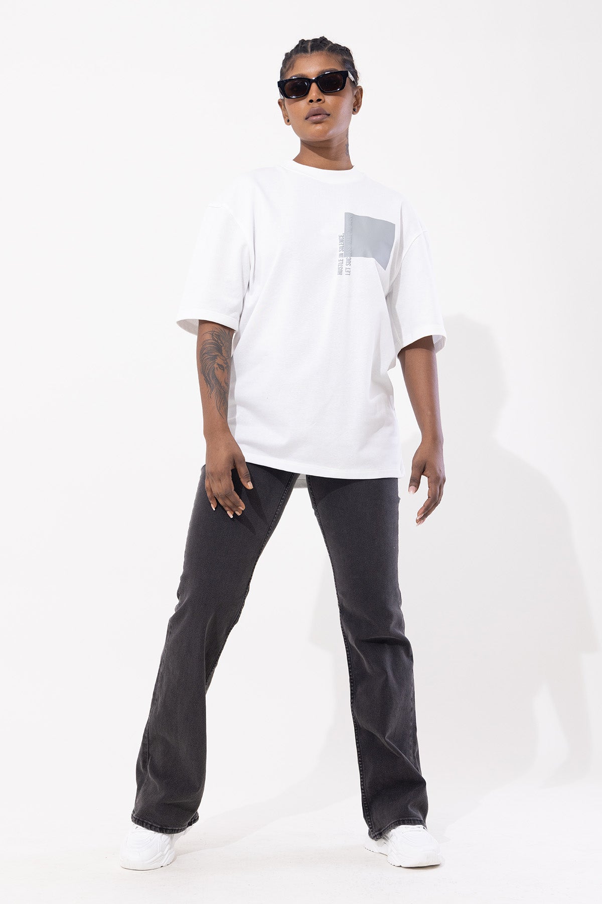 Hustle Men's Short Sleeve Oversized Casual T-Shirt