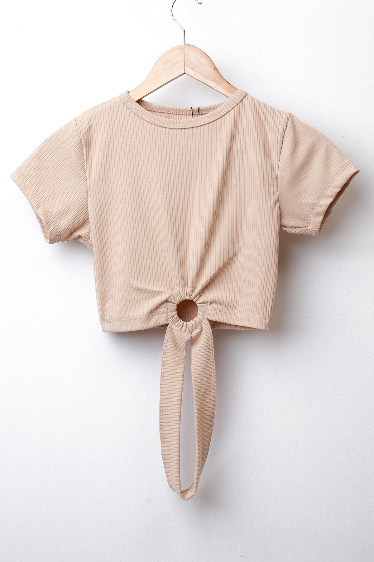 Modano Women's Short Sleeve Casual Crop Top