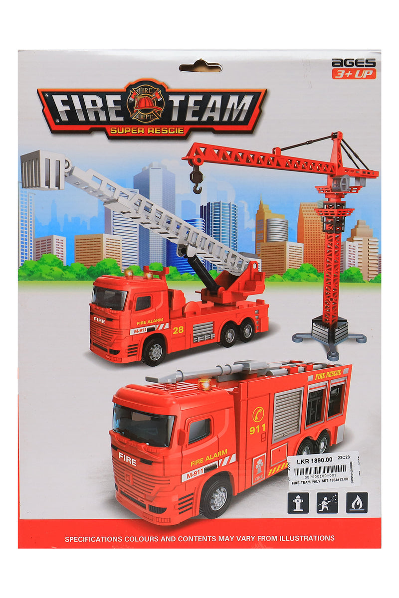 Fire Rescue Vehicles and Play Set for Kids