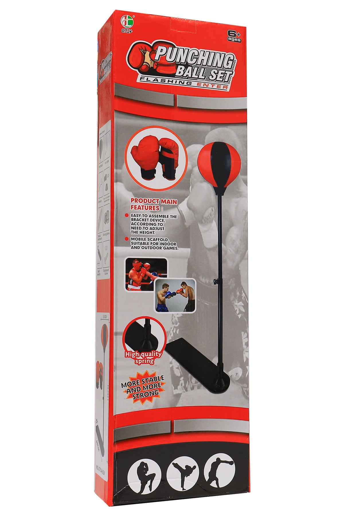 Adjustable Punching Bag Stand Play Set for Kids