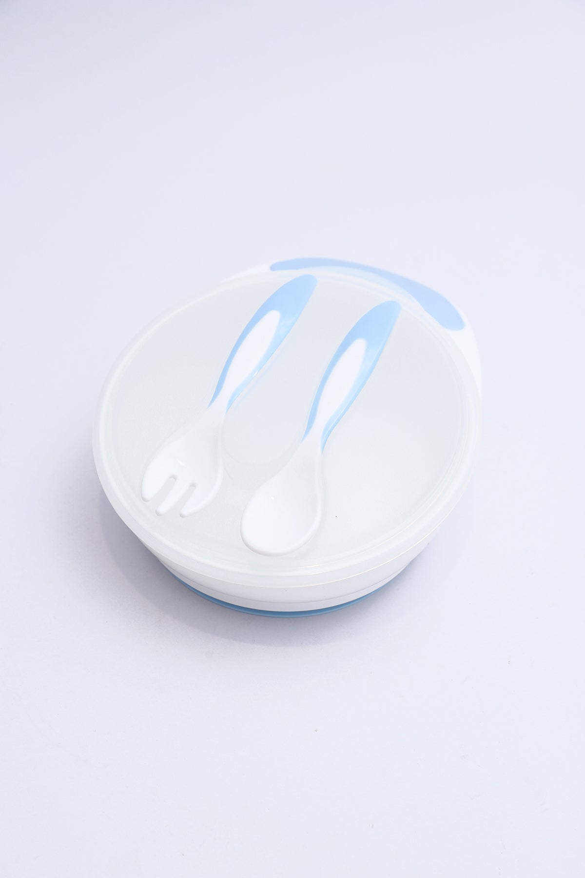 Suction Bowl With Spoon And Fork