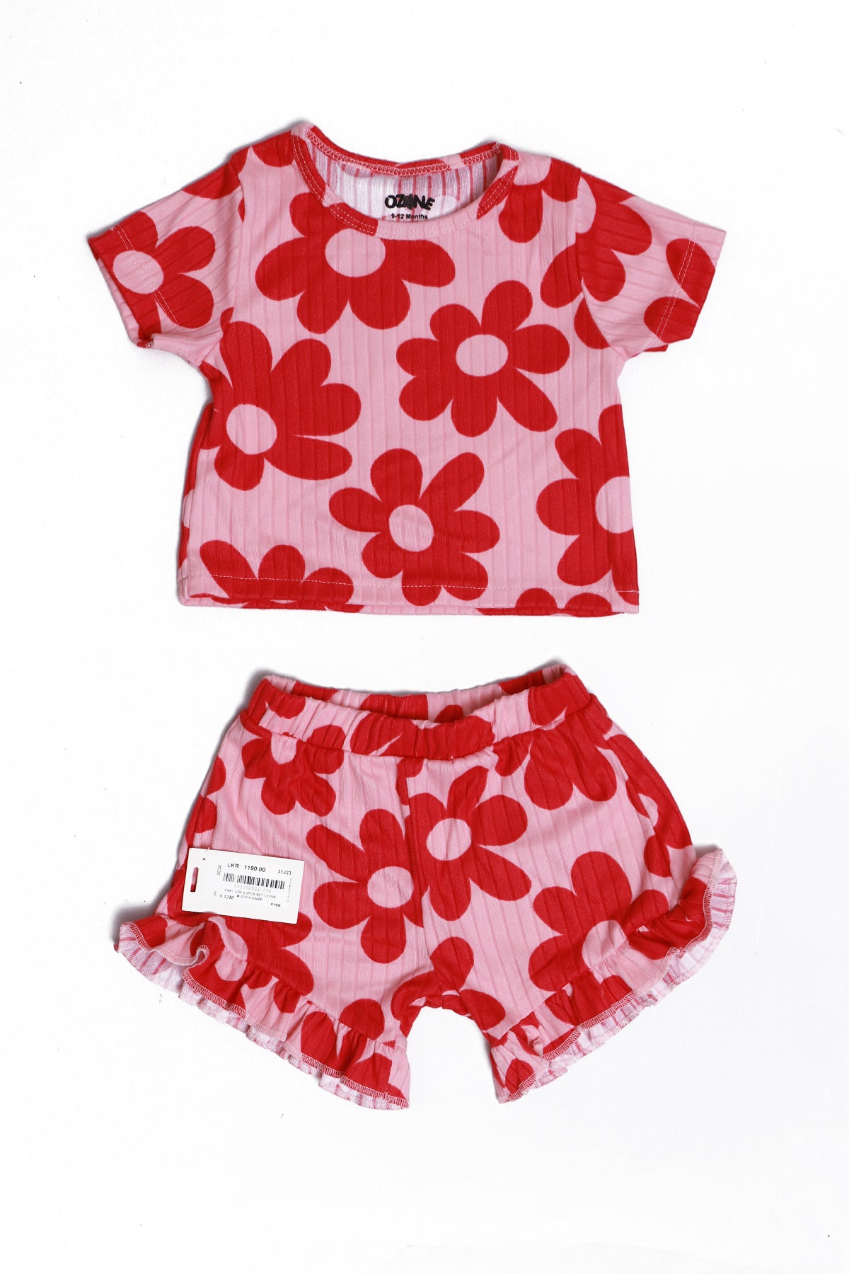 Ozone Baby  Girls Short Sleeve Printed 2Pcs Set