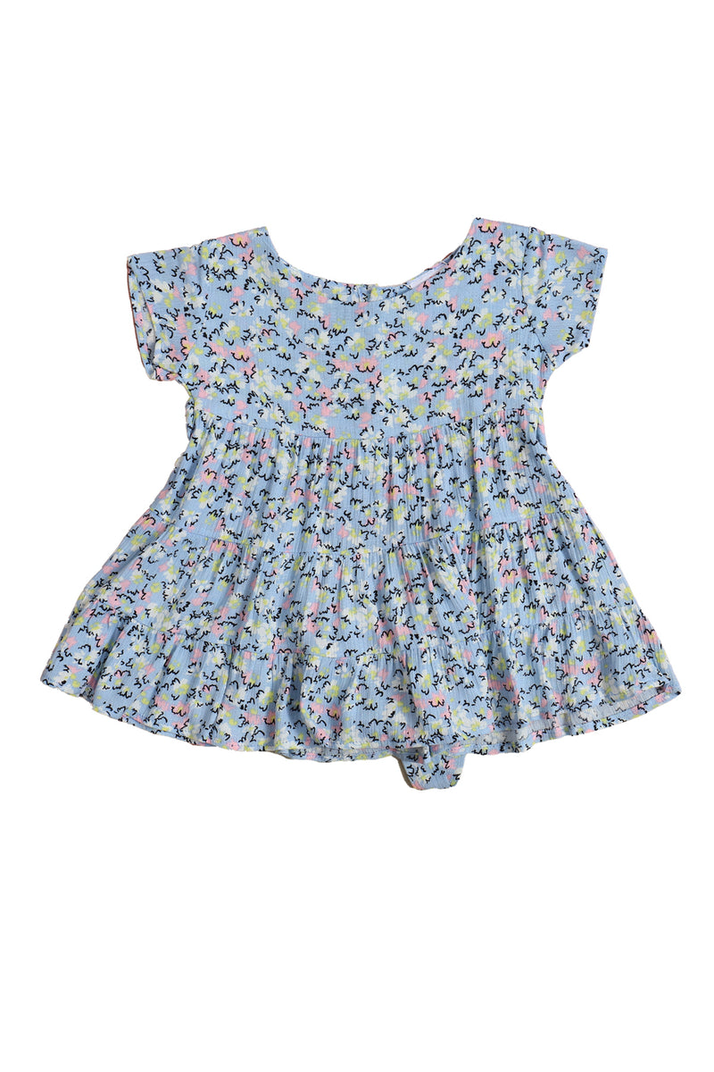 Ozone Short Sleeve Baby Girls Printed Dress
