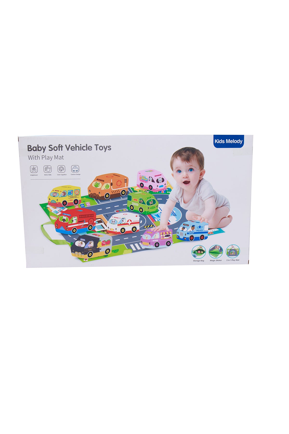 Baby Soft Vehicle Toys With Mat