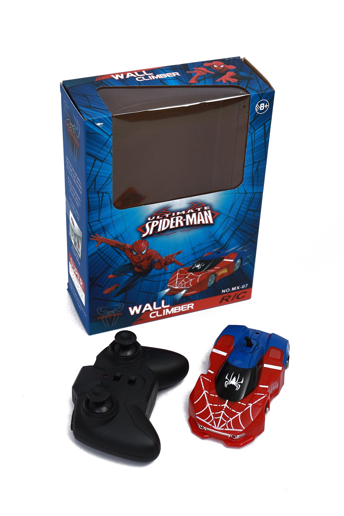 Remote Control Spiderman Wall Climber Toy Car