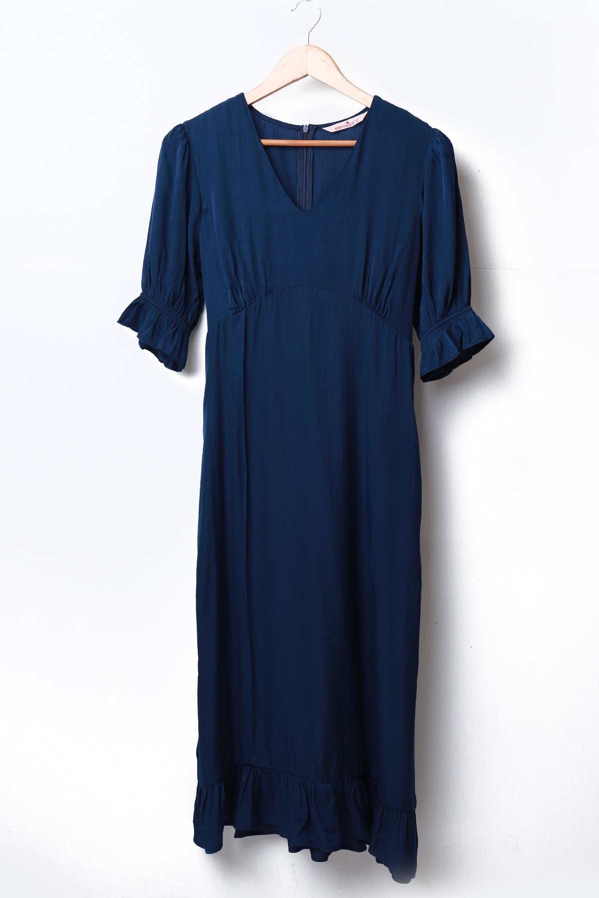 Envogue Women's Midi Plain Casual Dress