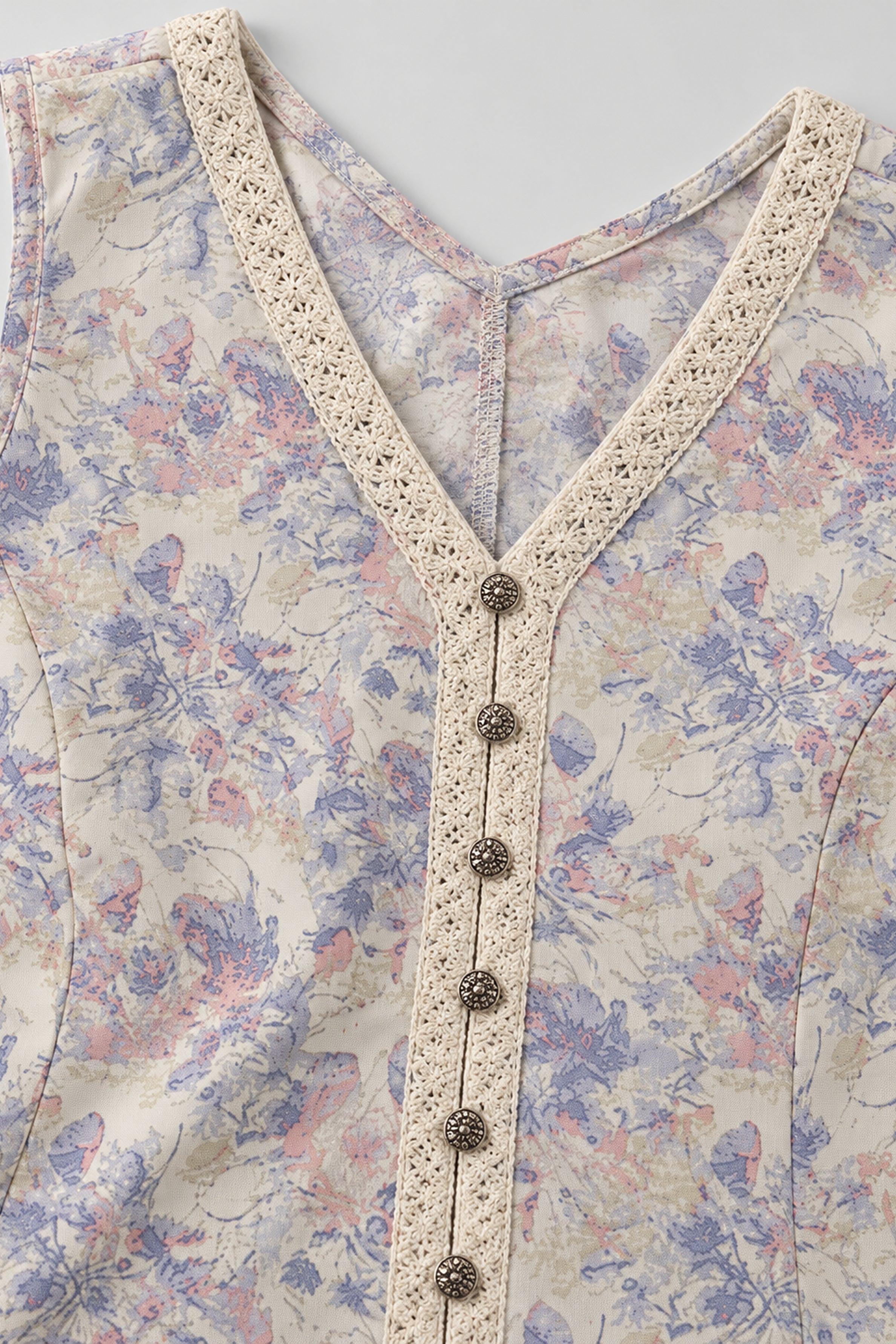 MODANO PETALS IN BLOOM Casual Top - Blue