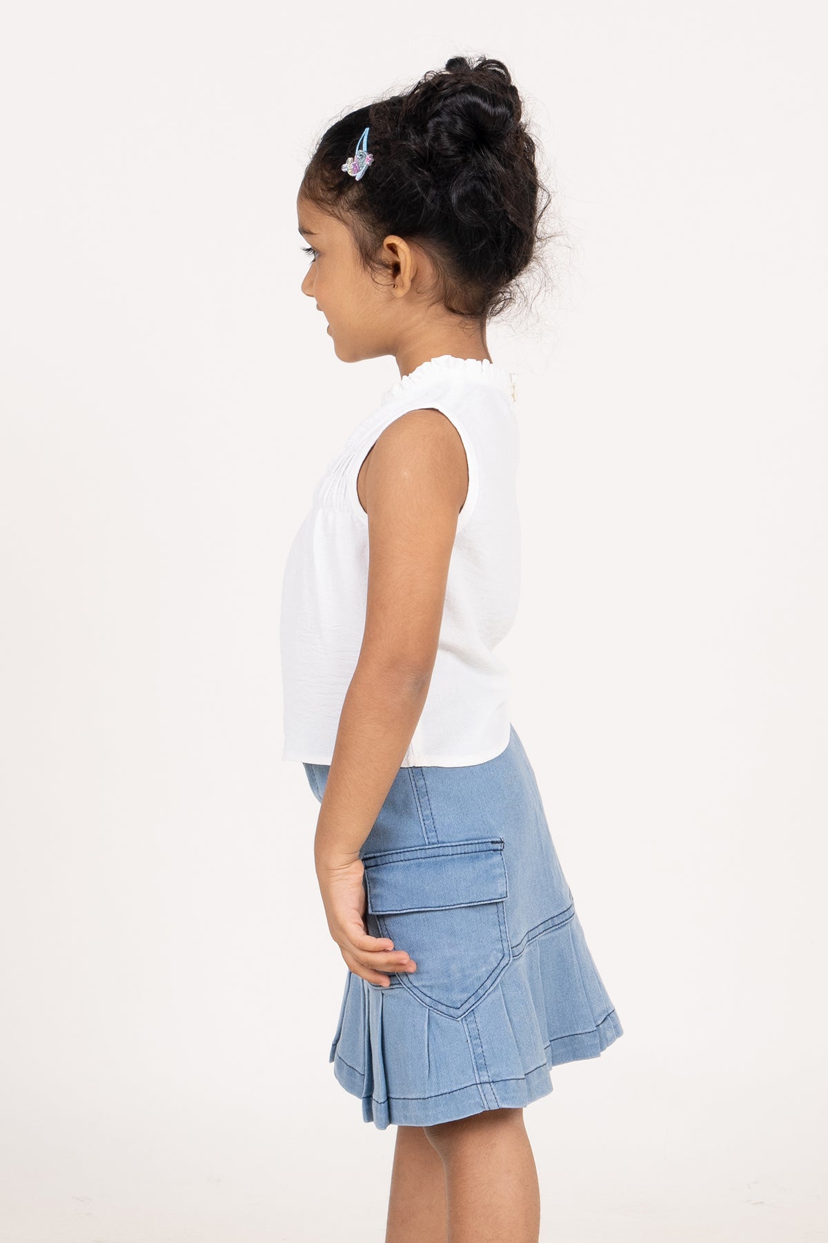 Ozone Kids Girls Casual Denim Skirt