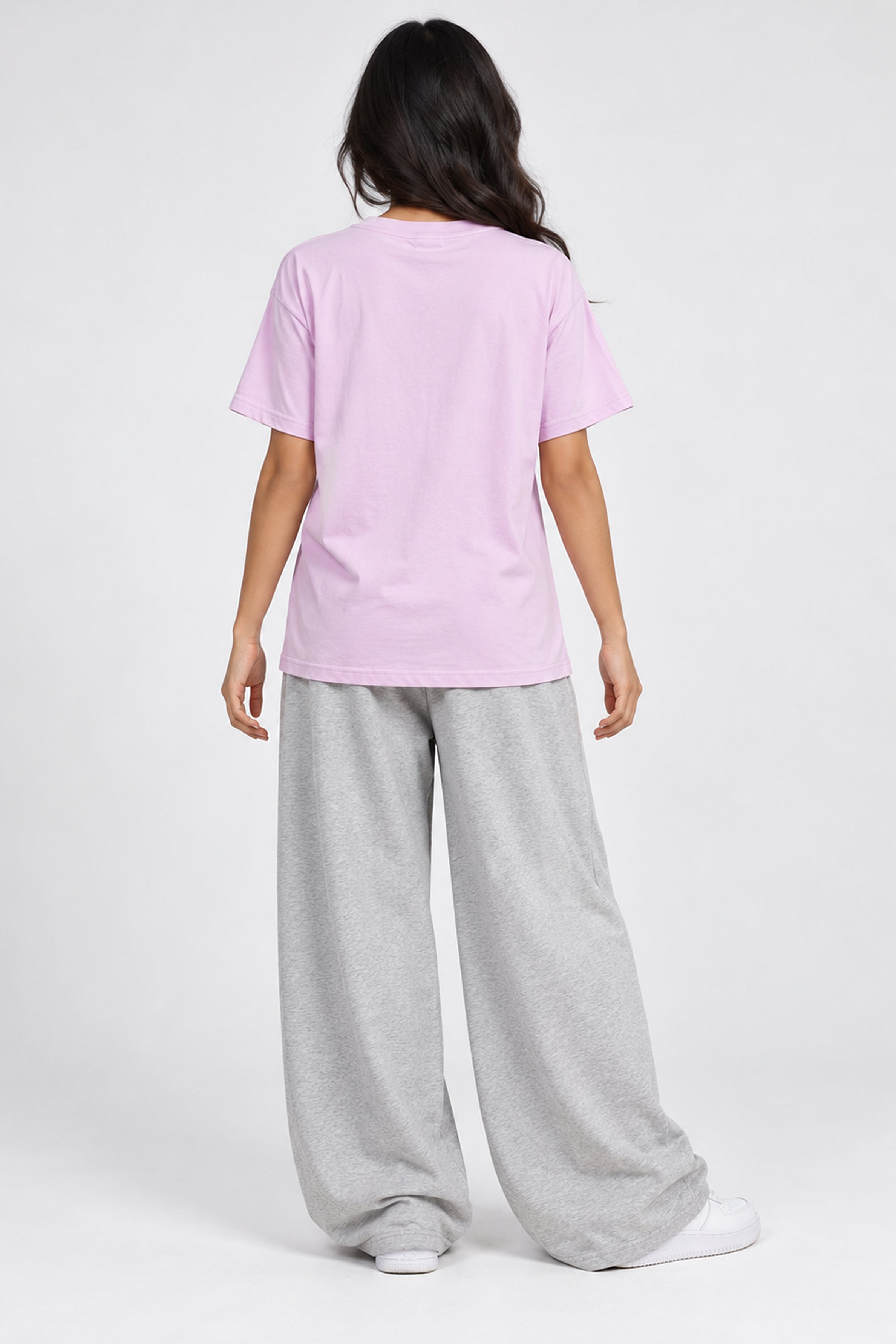 LOLI Women's Crew Neck Regular Tees - Light Purple