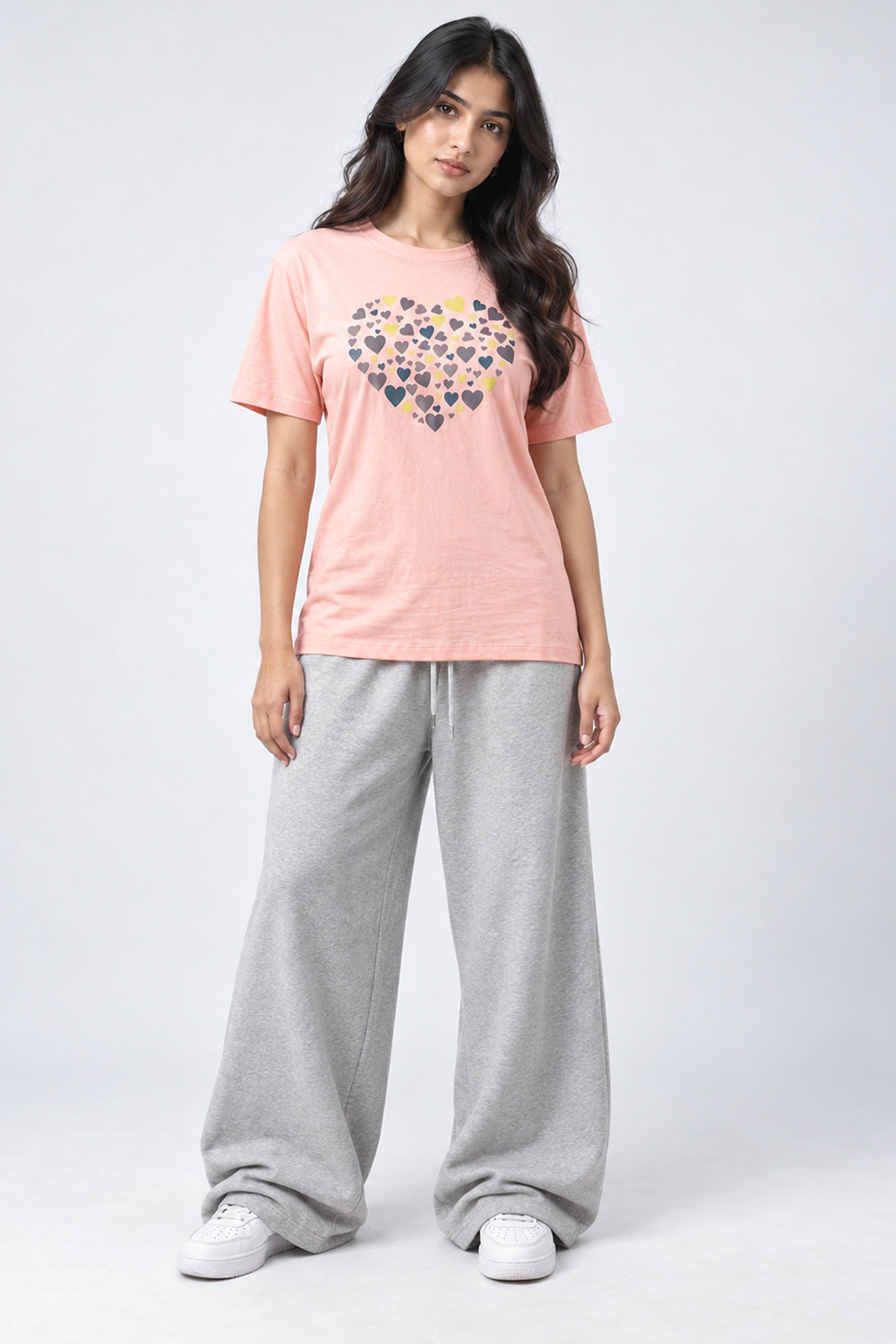 LOLI Women's Crew Neck Regular Tees - Orang