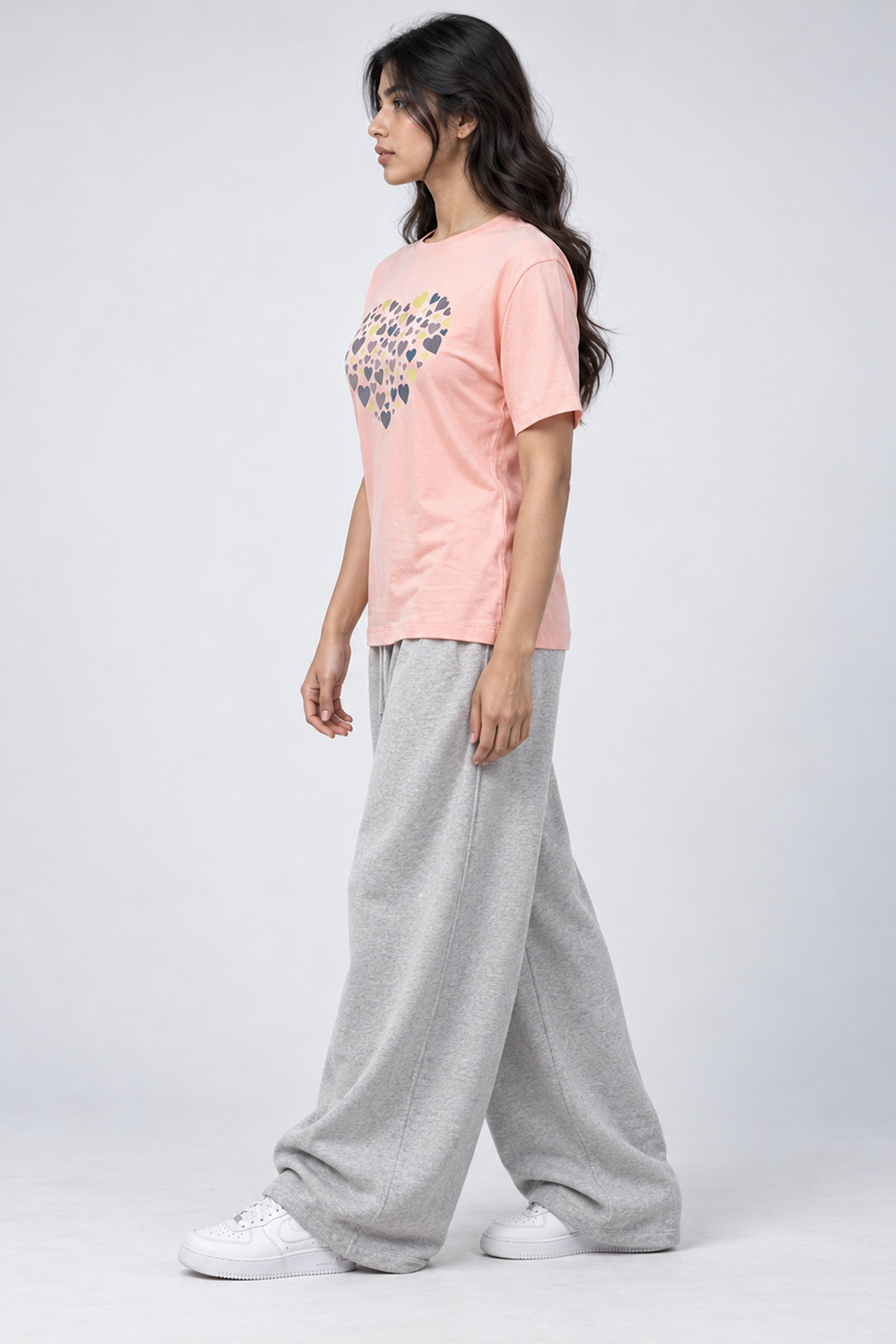 LOLI Women's Crew Neck Regular Tees - Orang