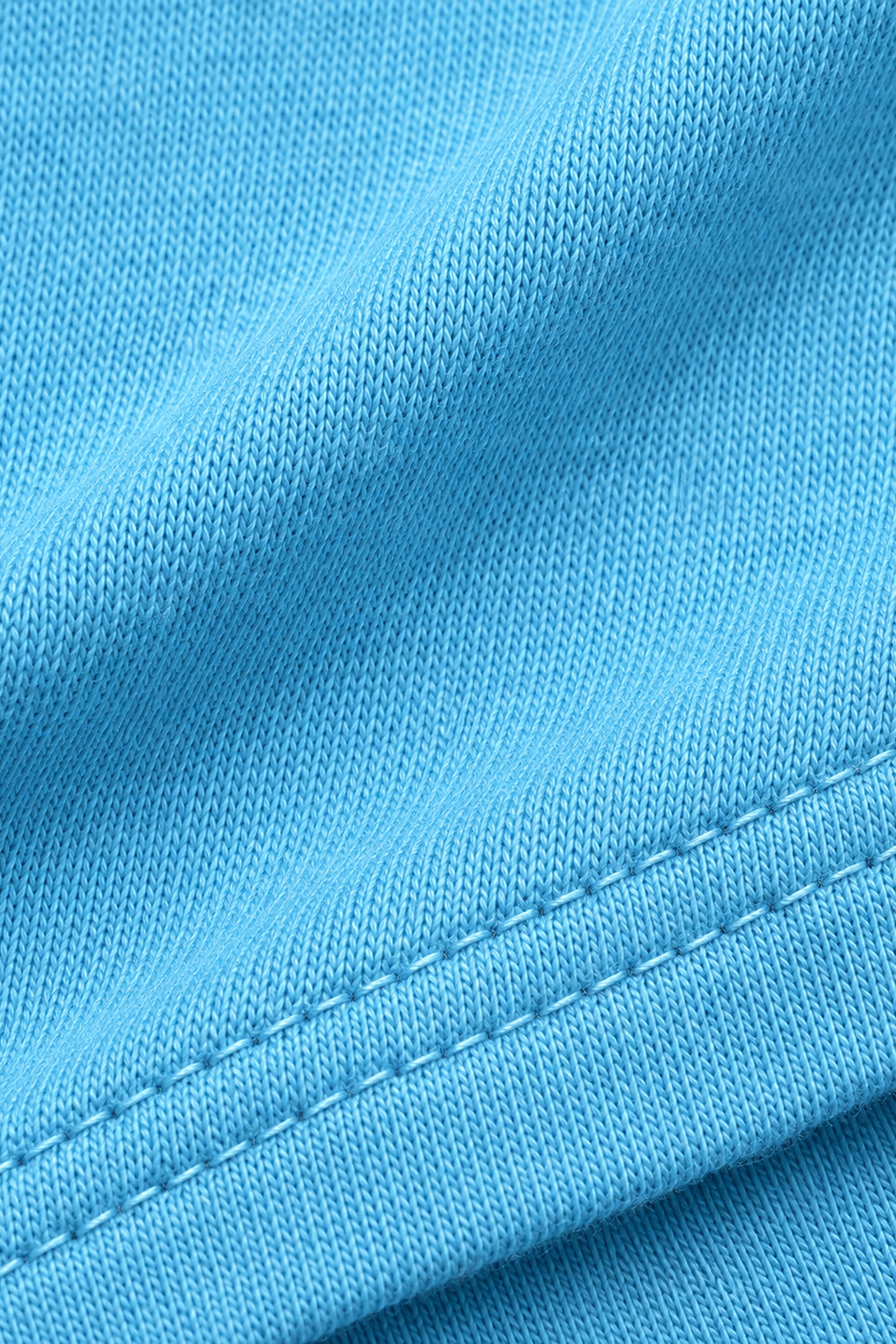 LOLI Women's Crew Neck Regular Tees - Light Blue