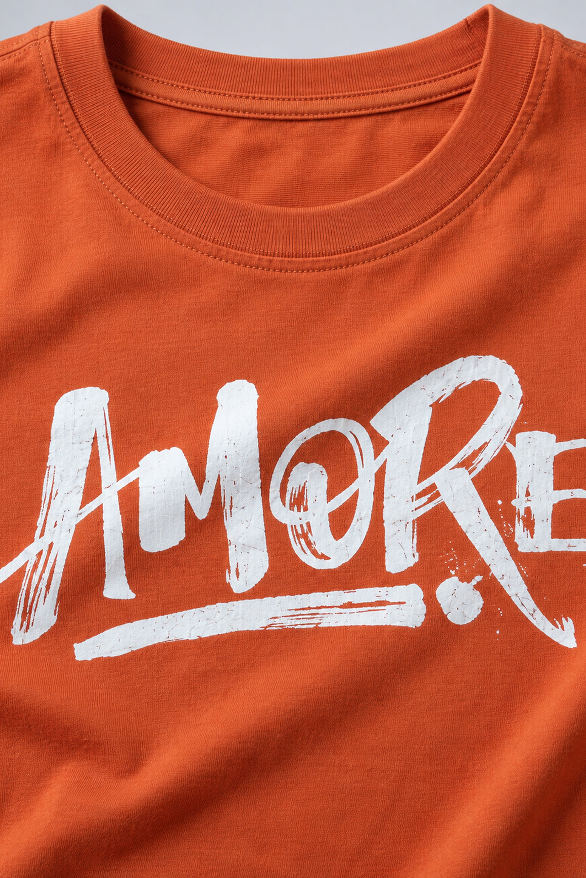 LOLI Women's Crew Neck Regular Tees - Orange