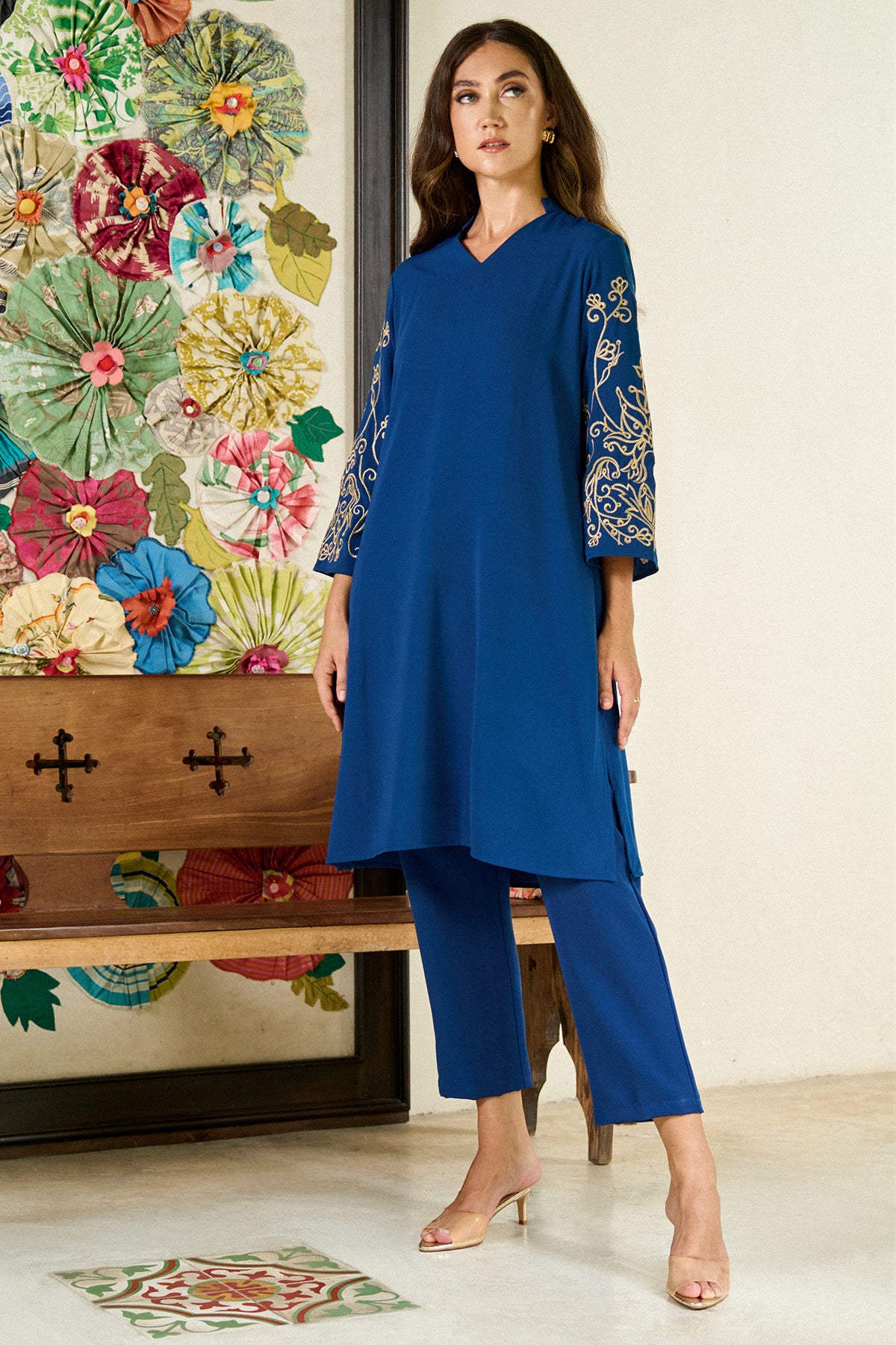 Hada Exclusive Women's Long Sleeve Party Kurta