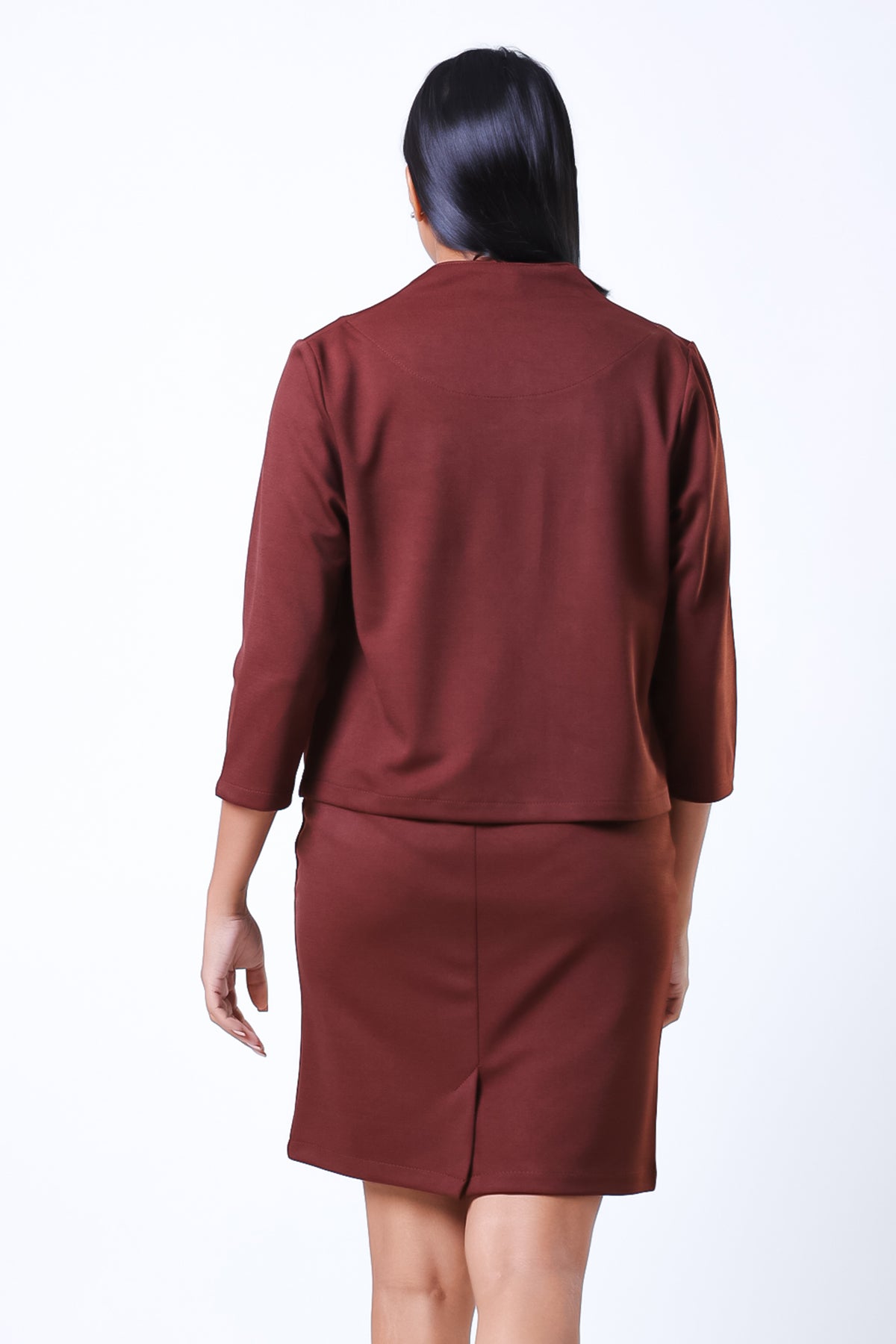 Envogue Women's With Back Slit Office Mini Skirt