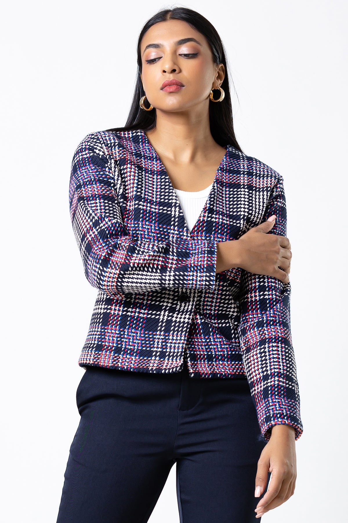 Envogue Women's Long Sleeve Office Jacket