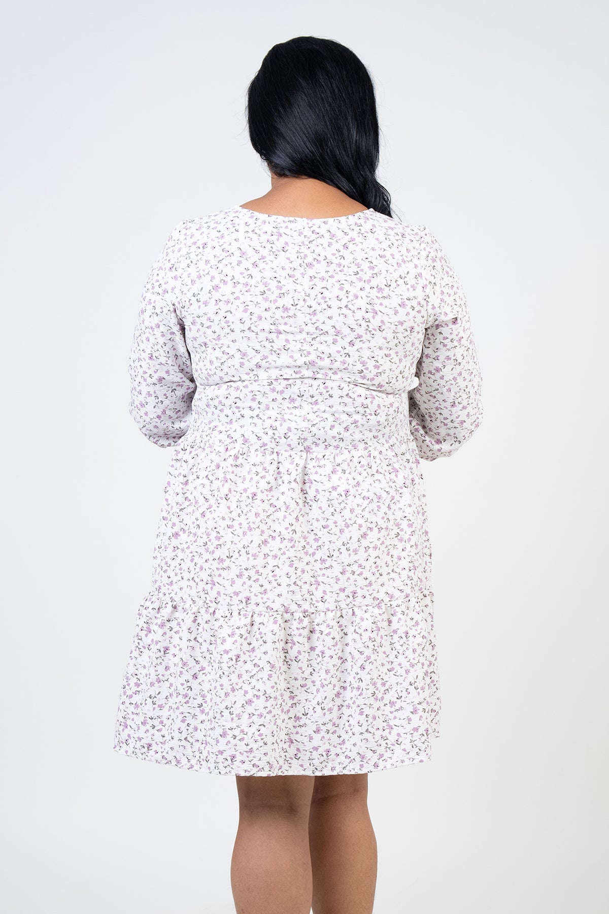 Envogue Women's 3/4 Sleeve Printed Maternity Dress