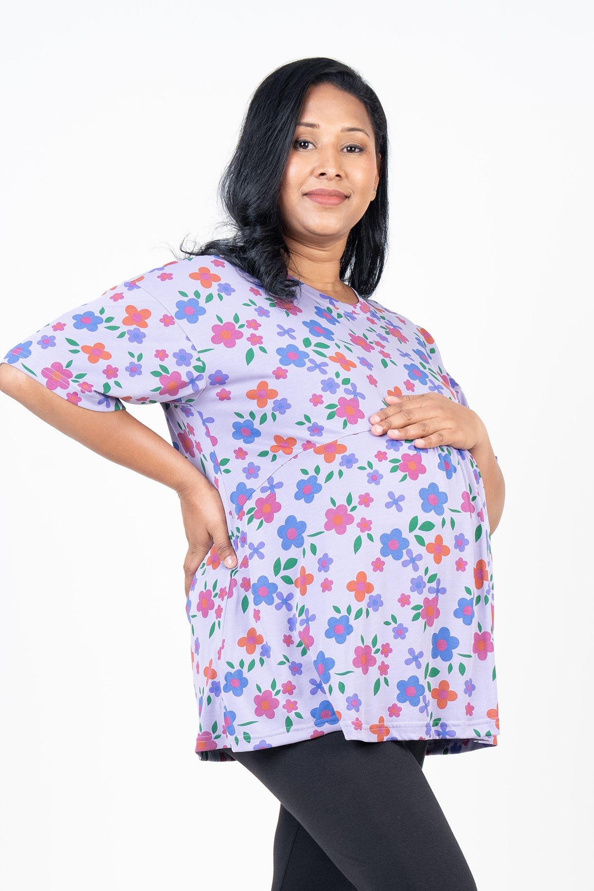 Envogue Women's Short Sleeve Maternity T-Shirt
